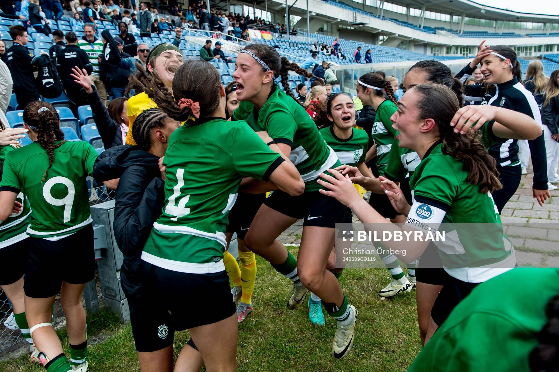 Sporting Club de Portugals spelare jublar