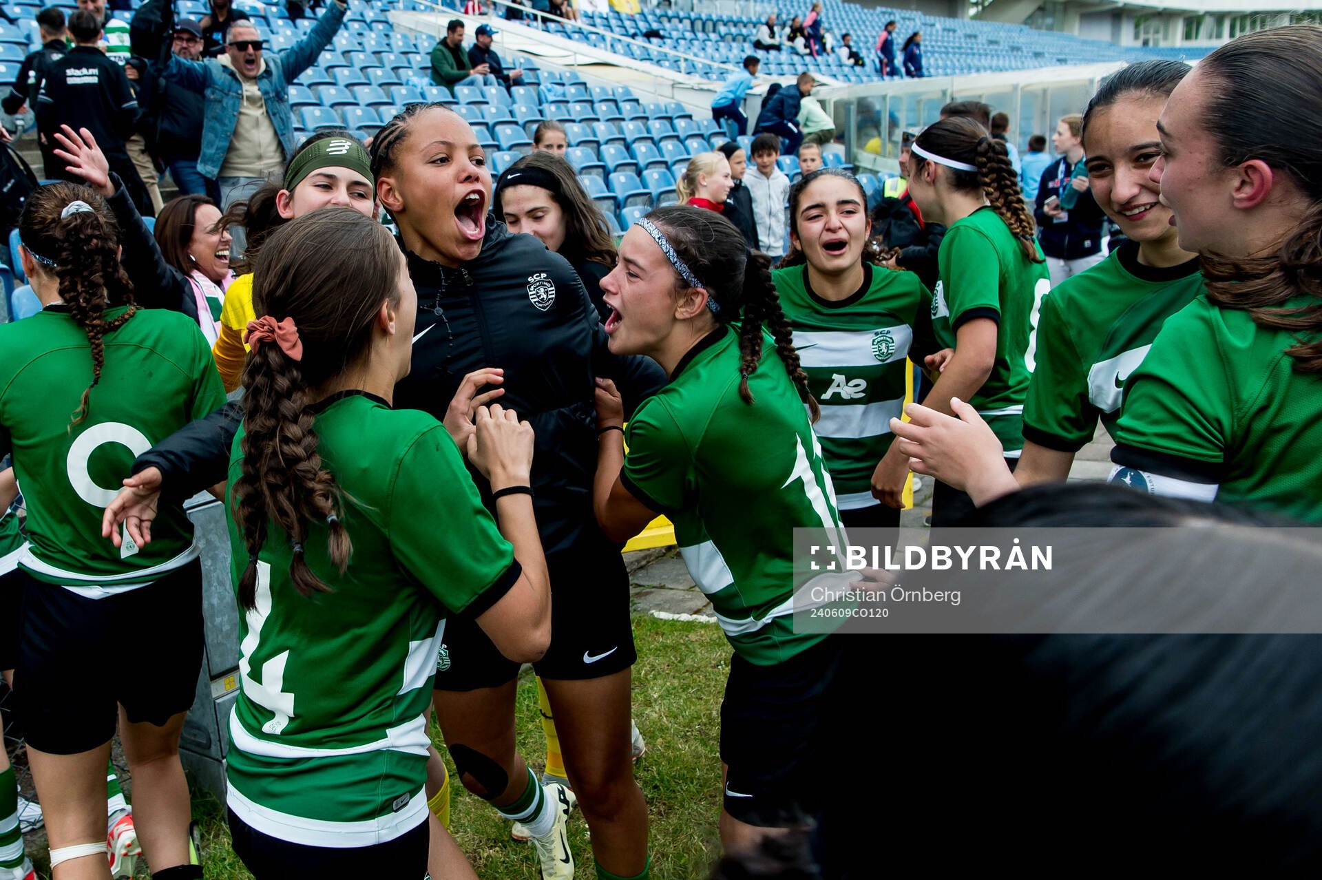 Sporting Club de Portugals spelare jublar