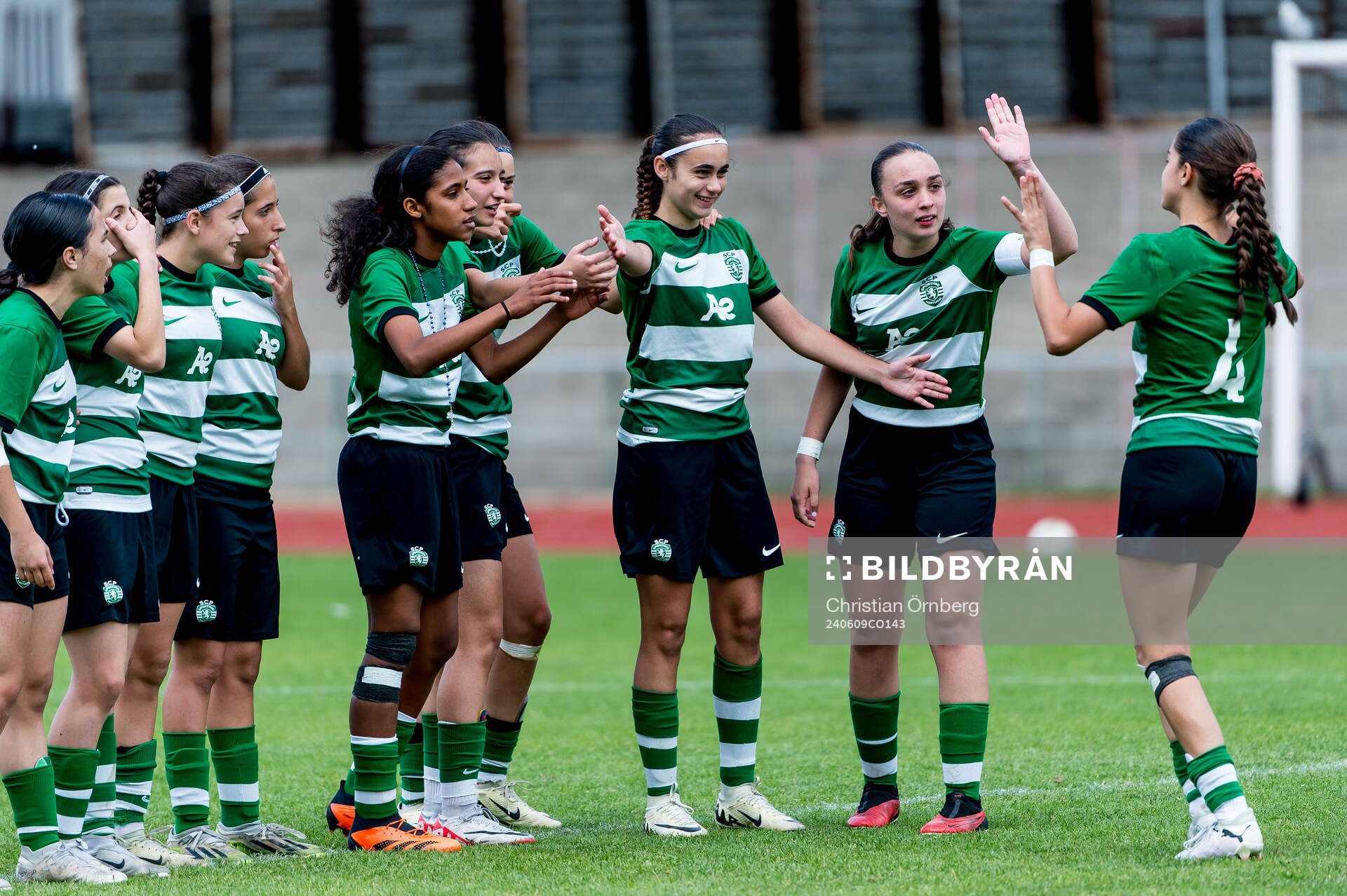 Sporting Club de Portugals spelare jublar