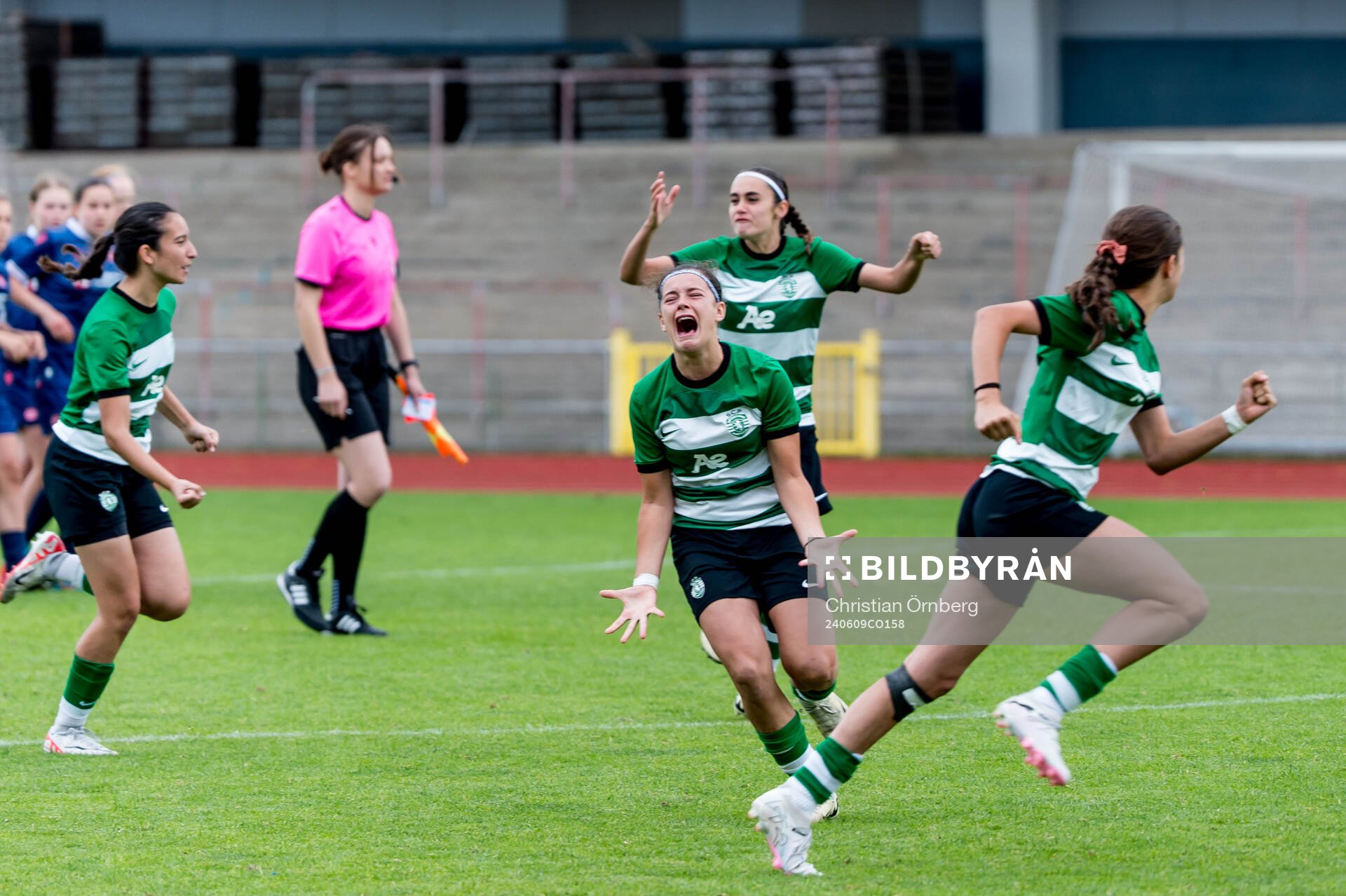 Sporting Club de Portugals spelare jublar