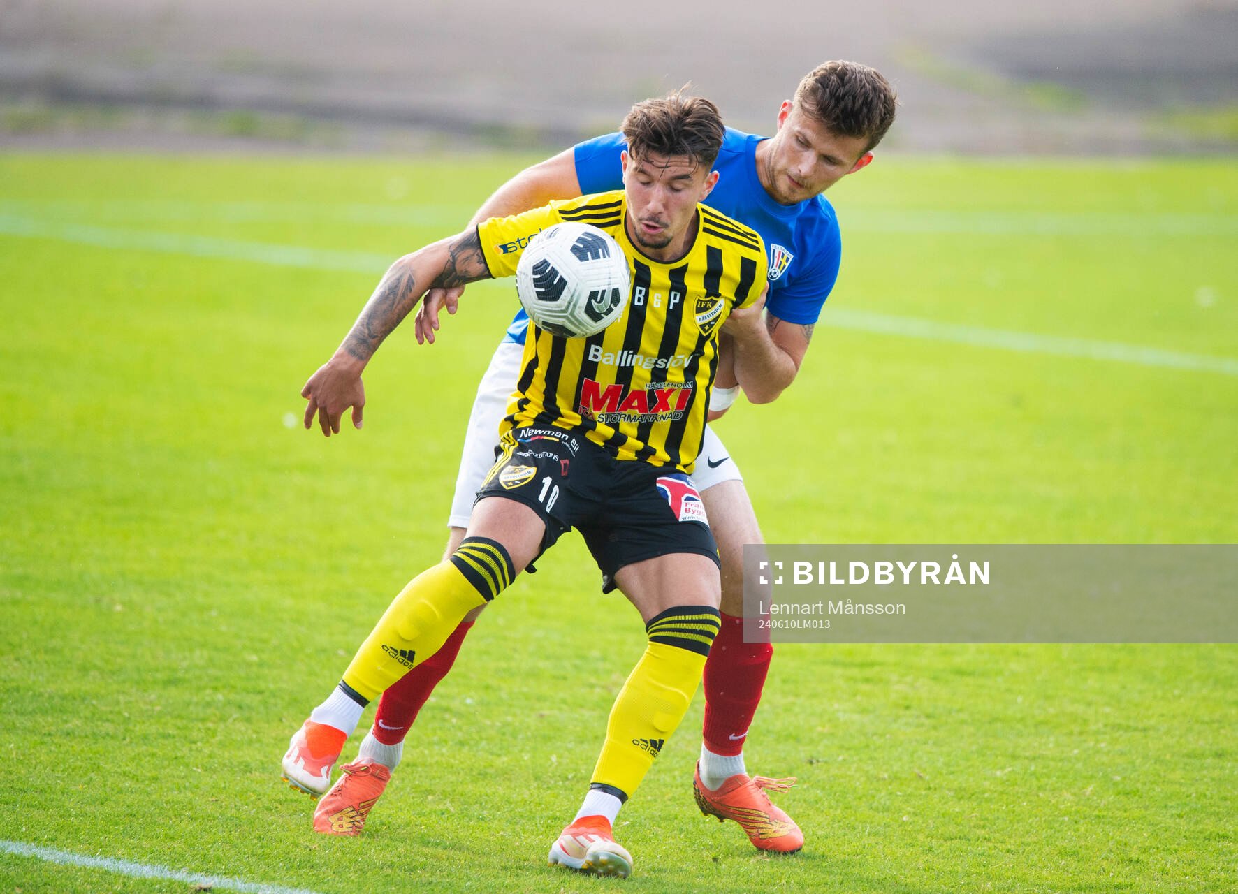 IFK Hässleholms Alen Tahirovic i matchen i div 2 mellan