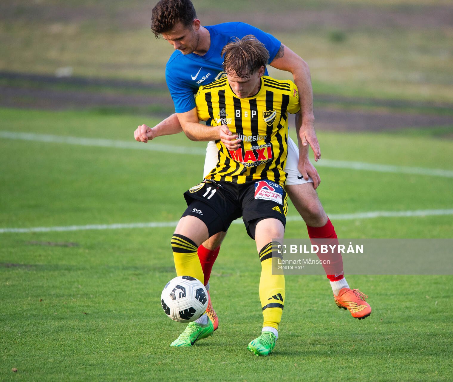 IFK Hässleholms Kasper Månsson i matchen i div 2 mellan