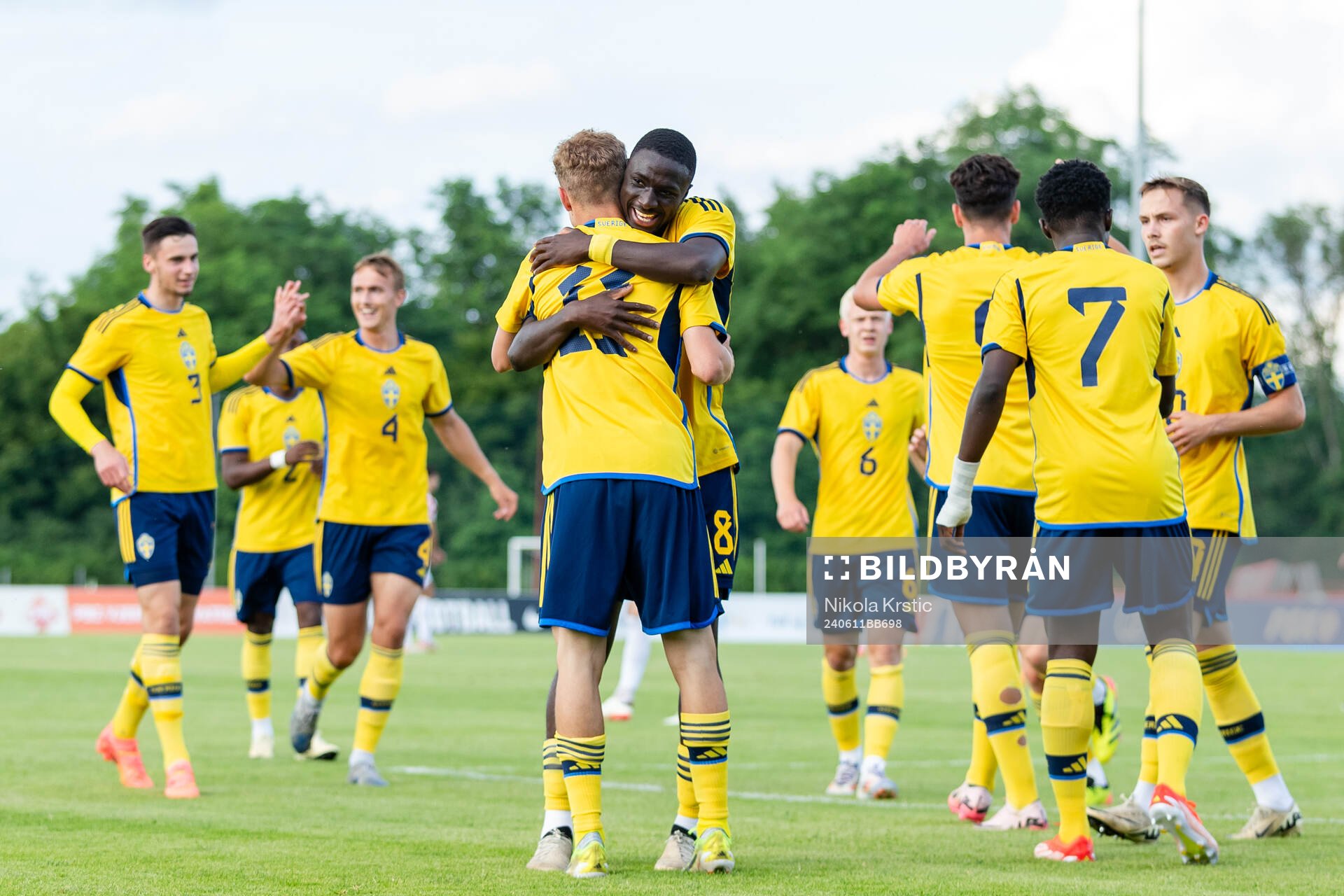 Otto Rosengren, goalkeeper Filip Sidklev , Jesper Tolinsson