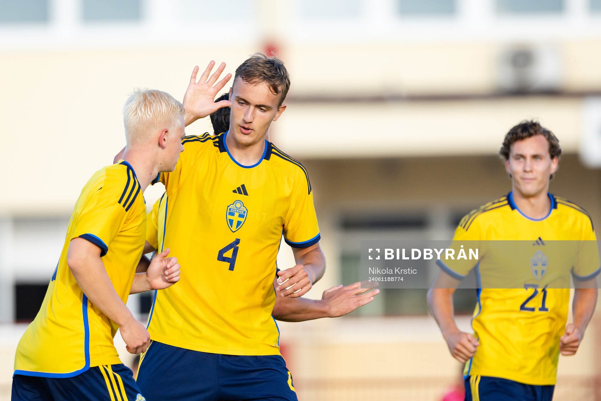 Otto Rosengren and Jesper Tolinsson of Sweden celebrate