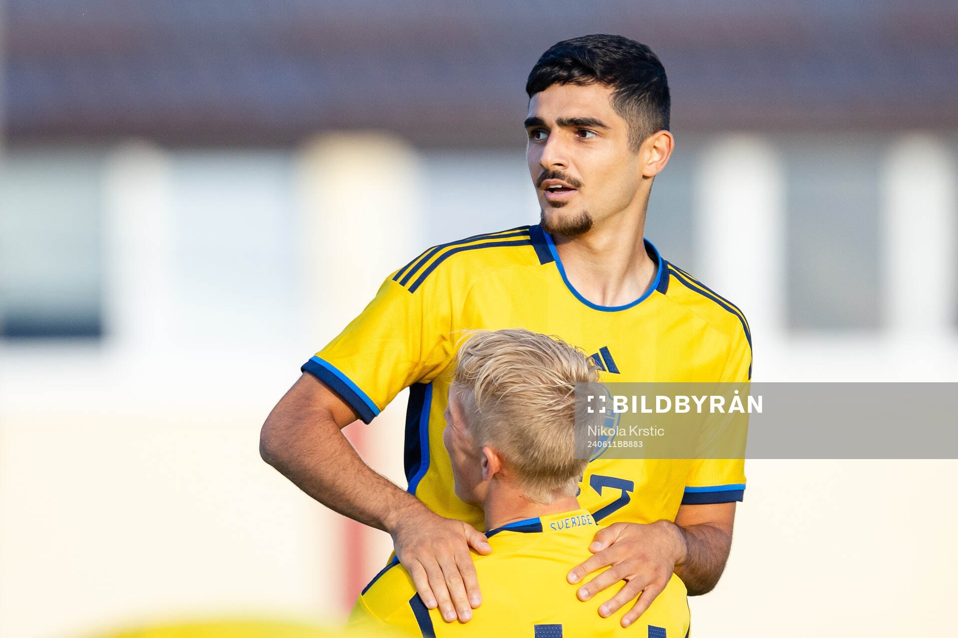 Aimar Sher of Sweden celebrates