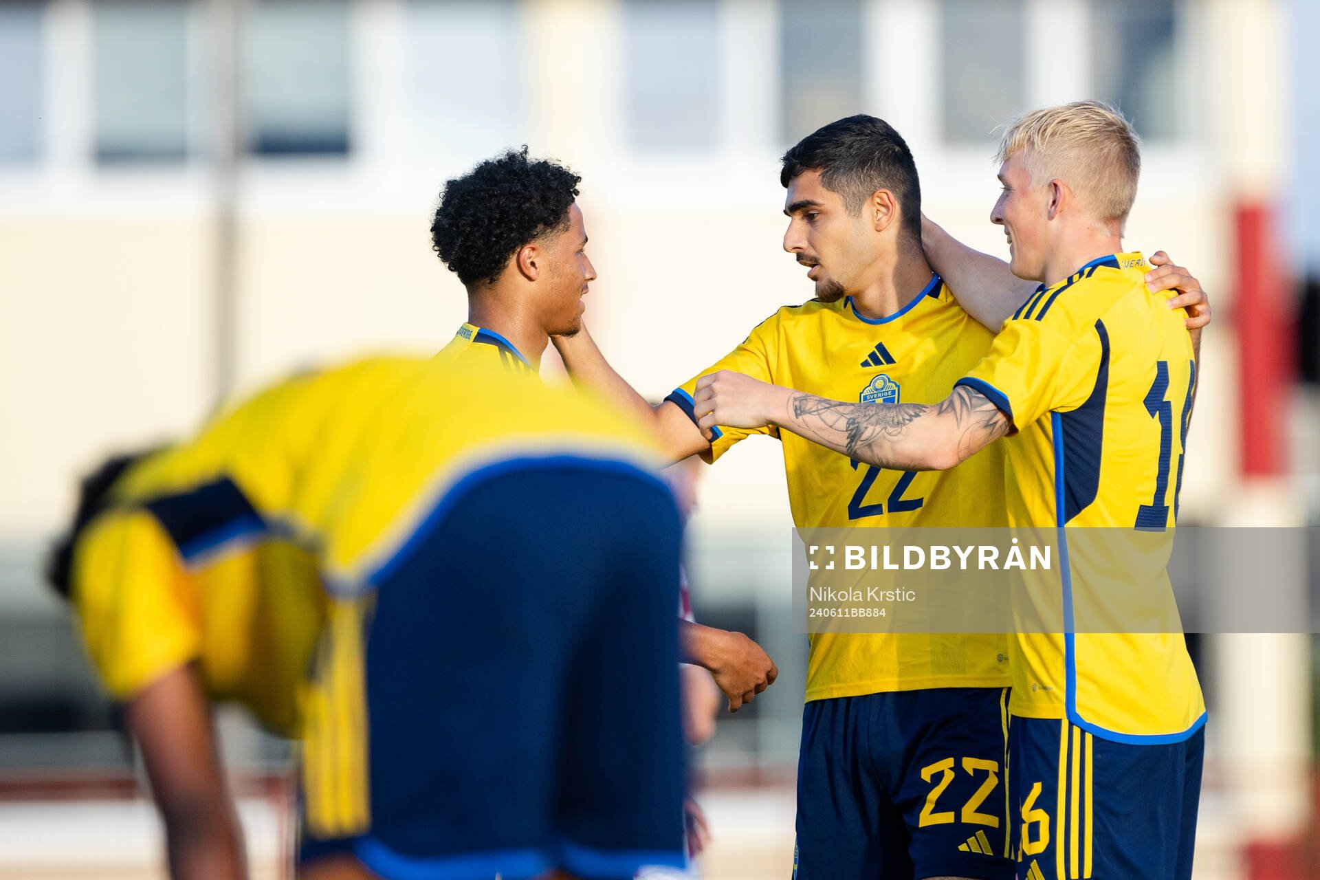 Aimar Sher of Sweden celebrates