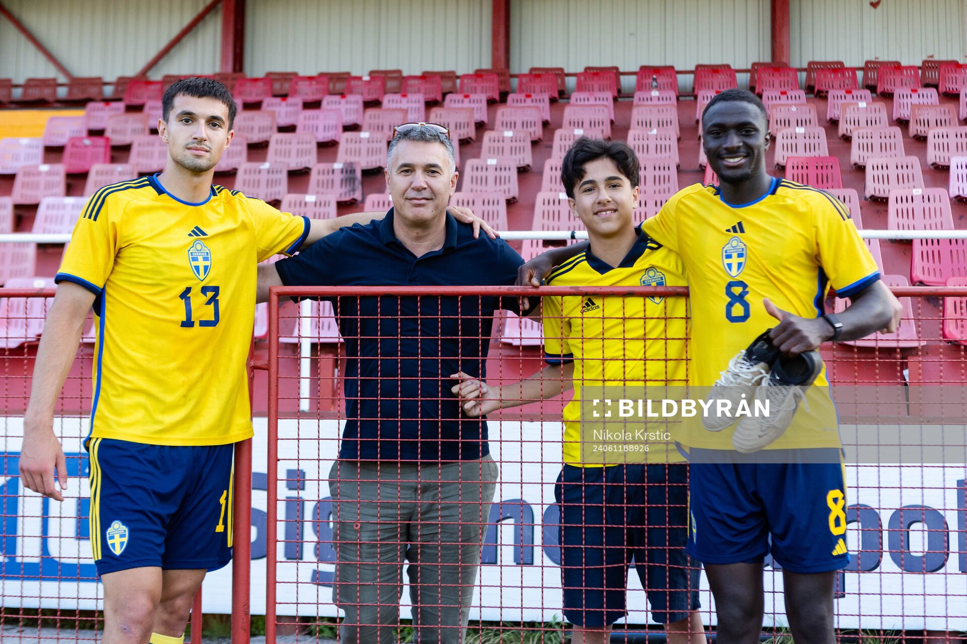 Emin Hasic and Imam Jagne of Sweden