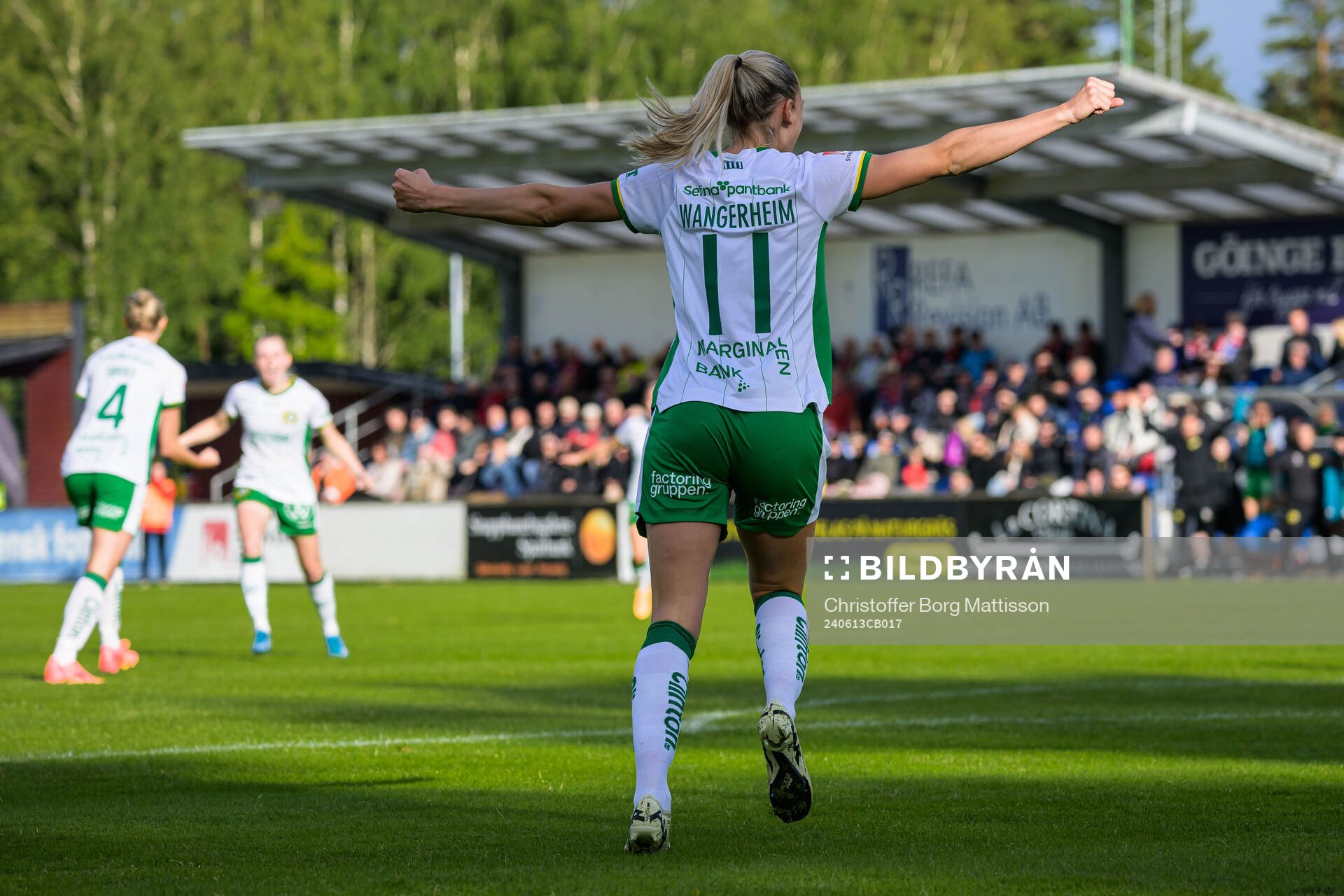Hammarbys Ellen Wangerheim jublar