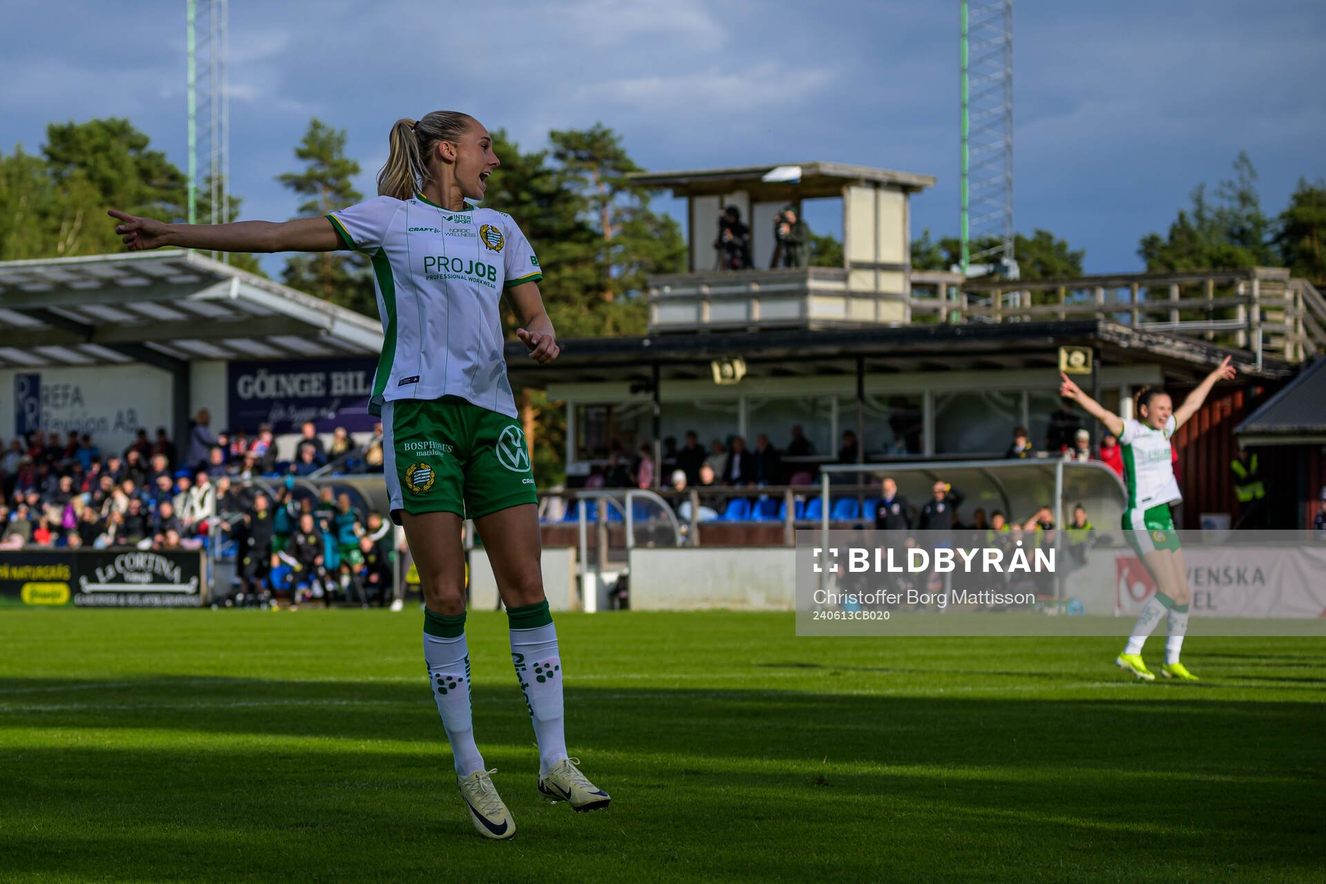 Hammarbys Ellen Wangerheim jublar
