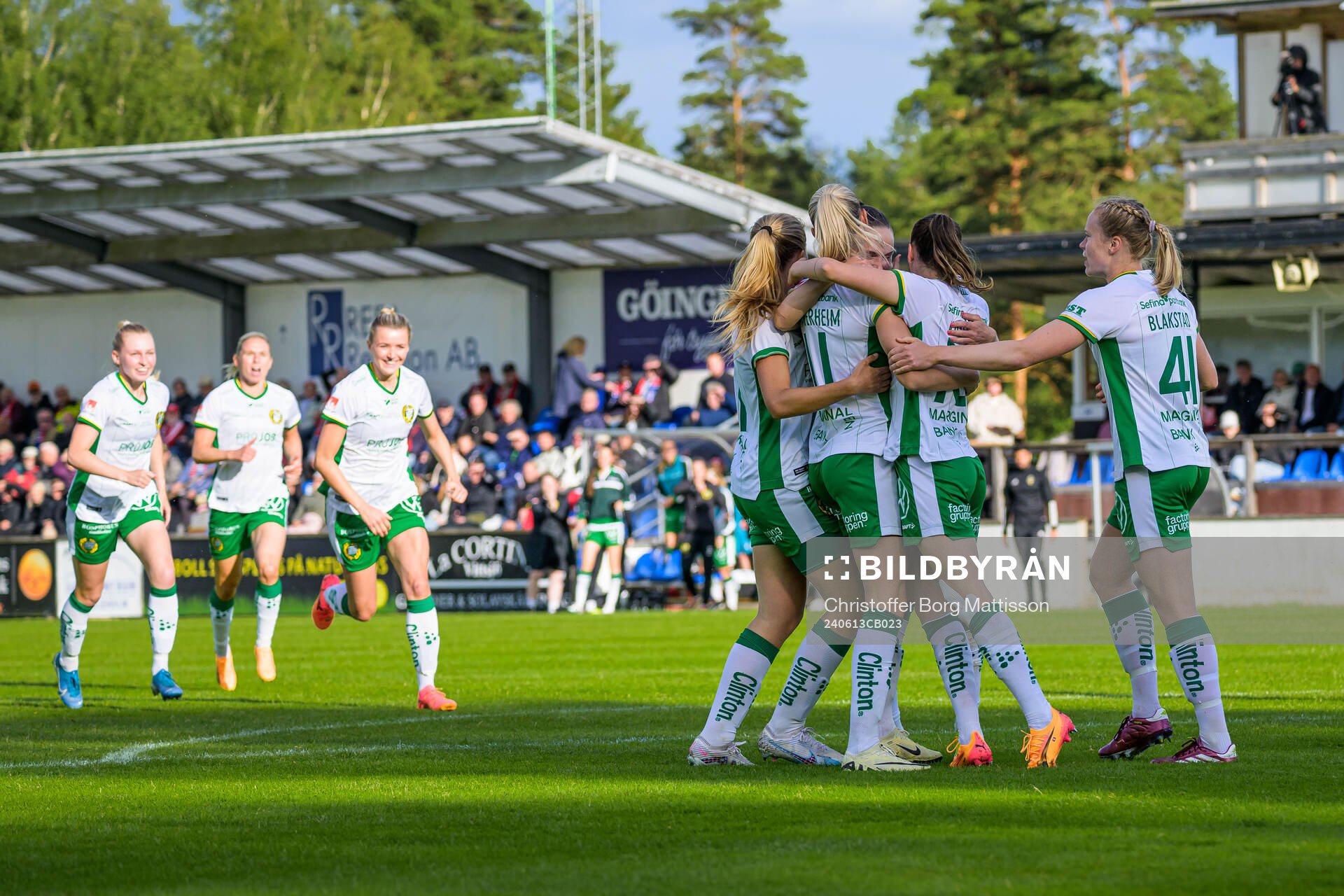 Hammarbys Ellen Wangerheim jublar