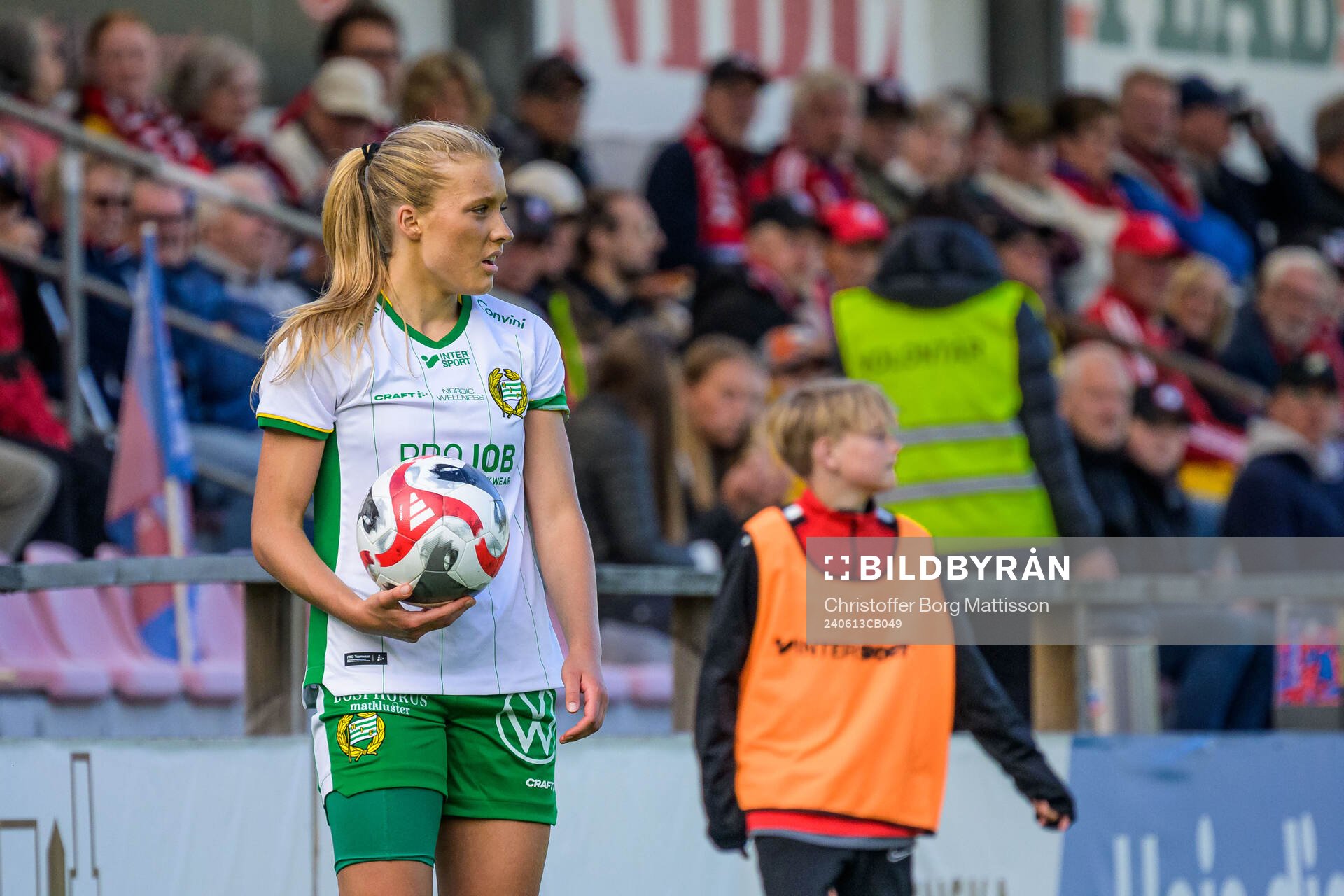 Hammarbys Smilla Holmberg fotbollsmatchen i Damallsvenskan