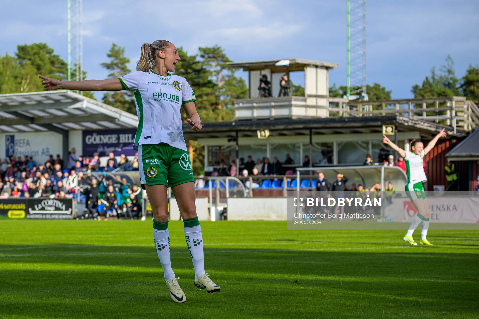 Hammarbys Ellen Wangerheim jublar