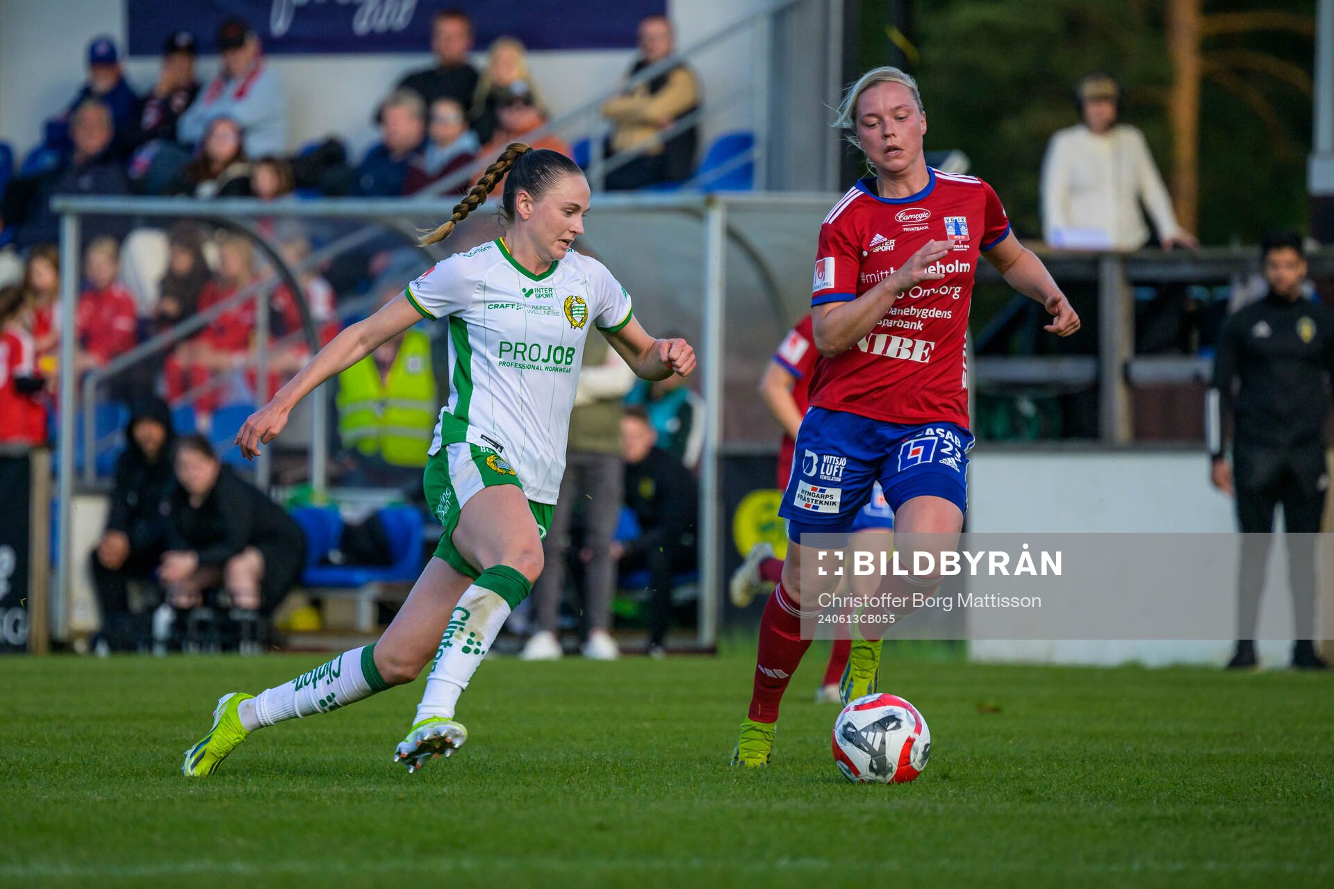 Hammarbys Vilde Hasund och Vittsjös Kajsa Lind