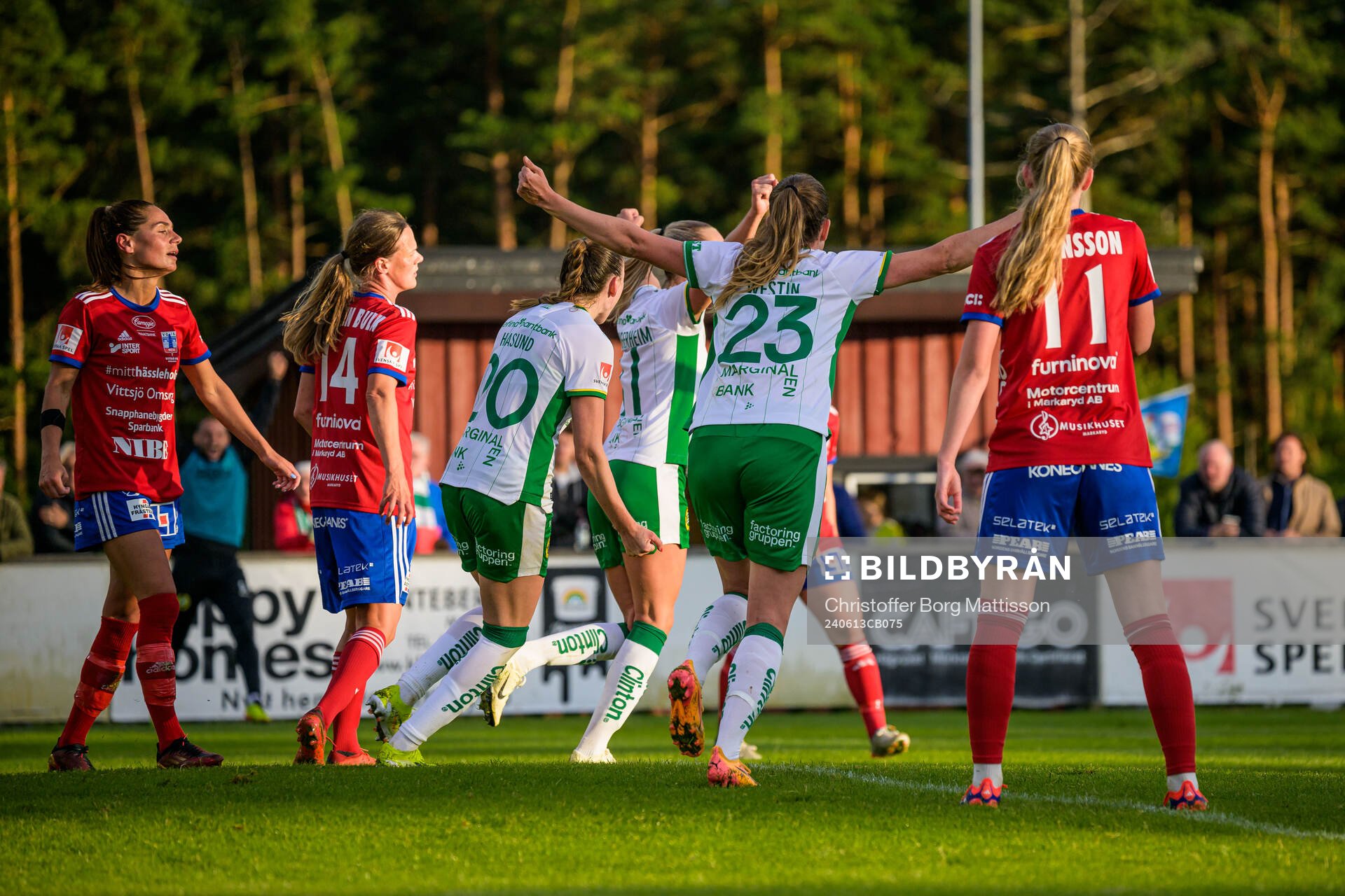 Hammarbys Ellen Wangerheim jublar