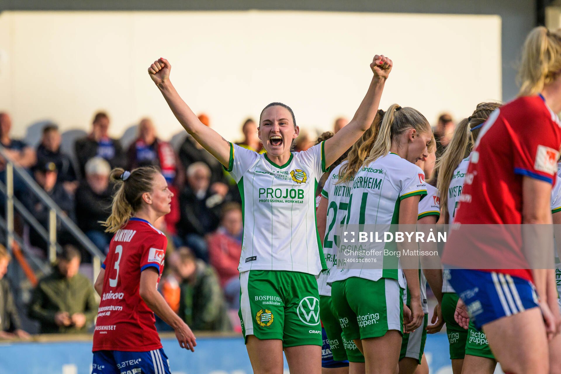 Hammarbys Vilde Hasund jublar