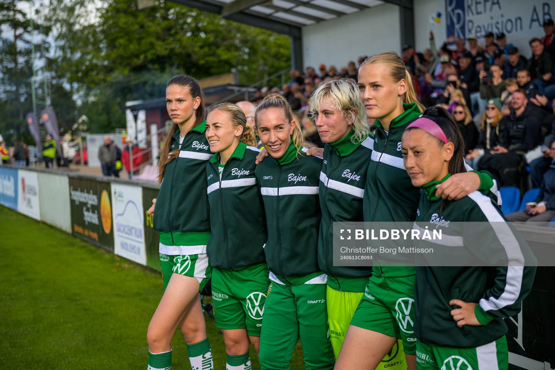 Hammarbys Bella Andersson, Ellen Gibson, Julia Roddar,