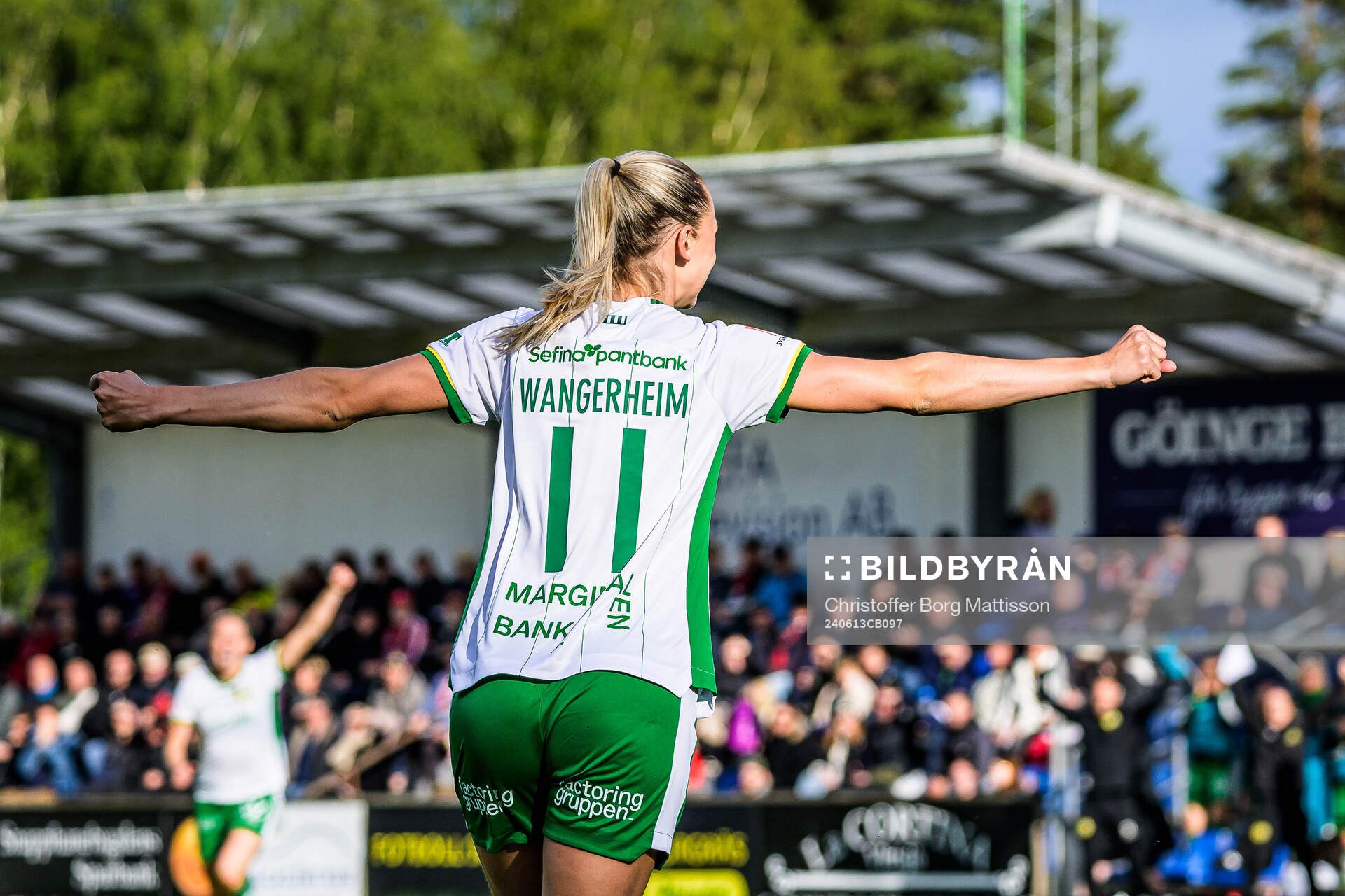 Hammarbys Ellen Wangerheim jublar