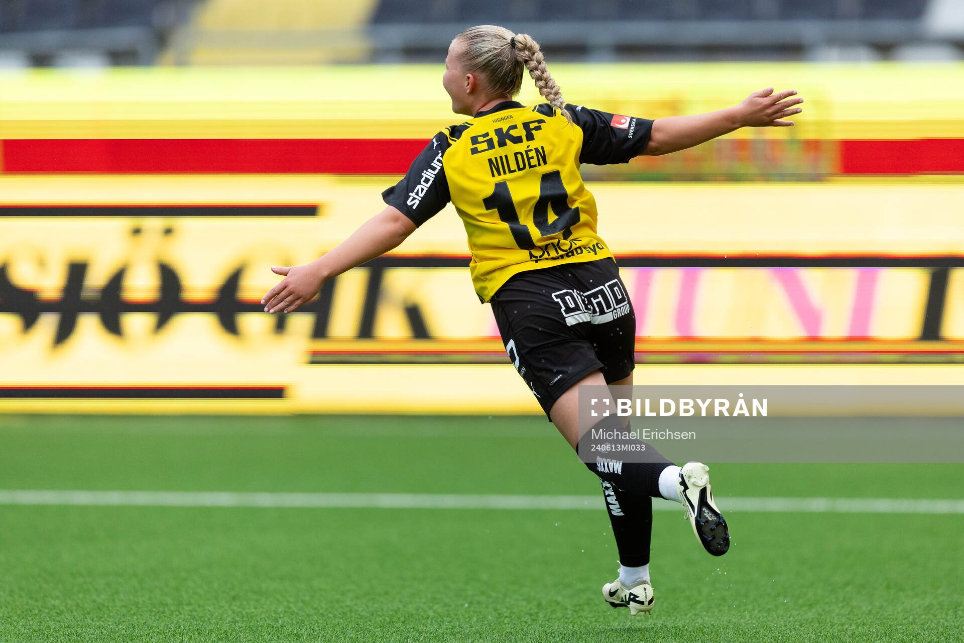 Häckens Matilda Nildén jublar