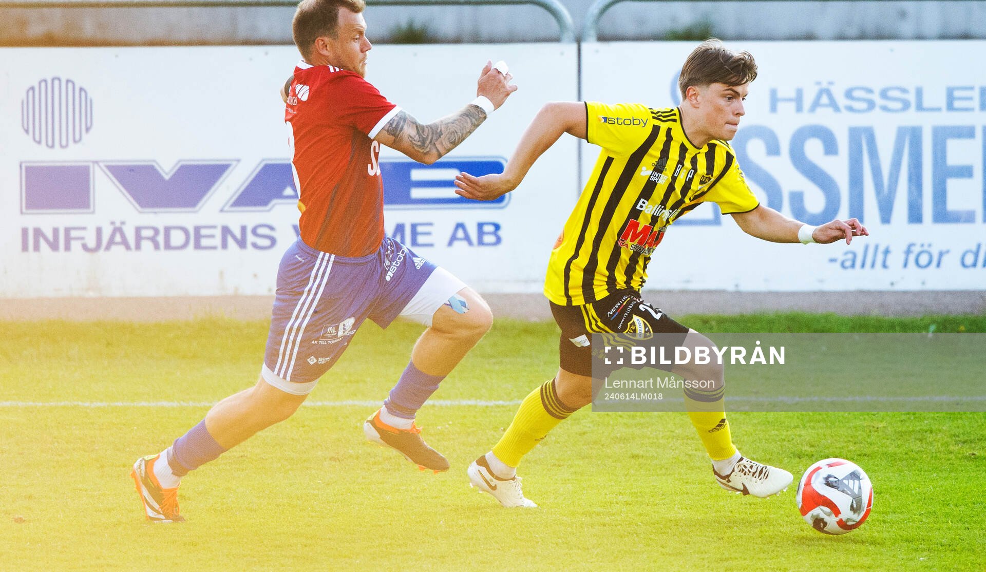 IFK Hässleholms Jussi Tikkanen i matchen i div 2 mellan