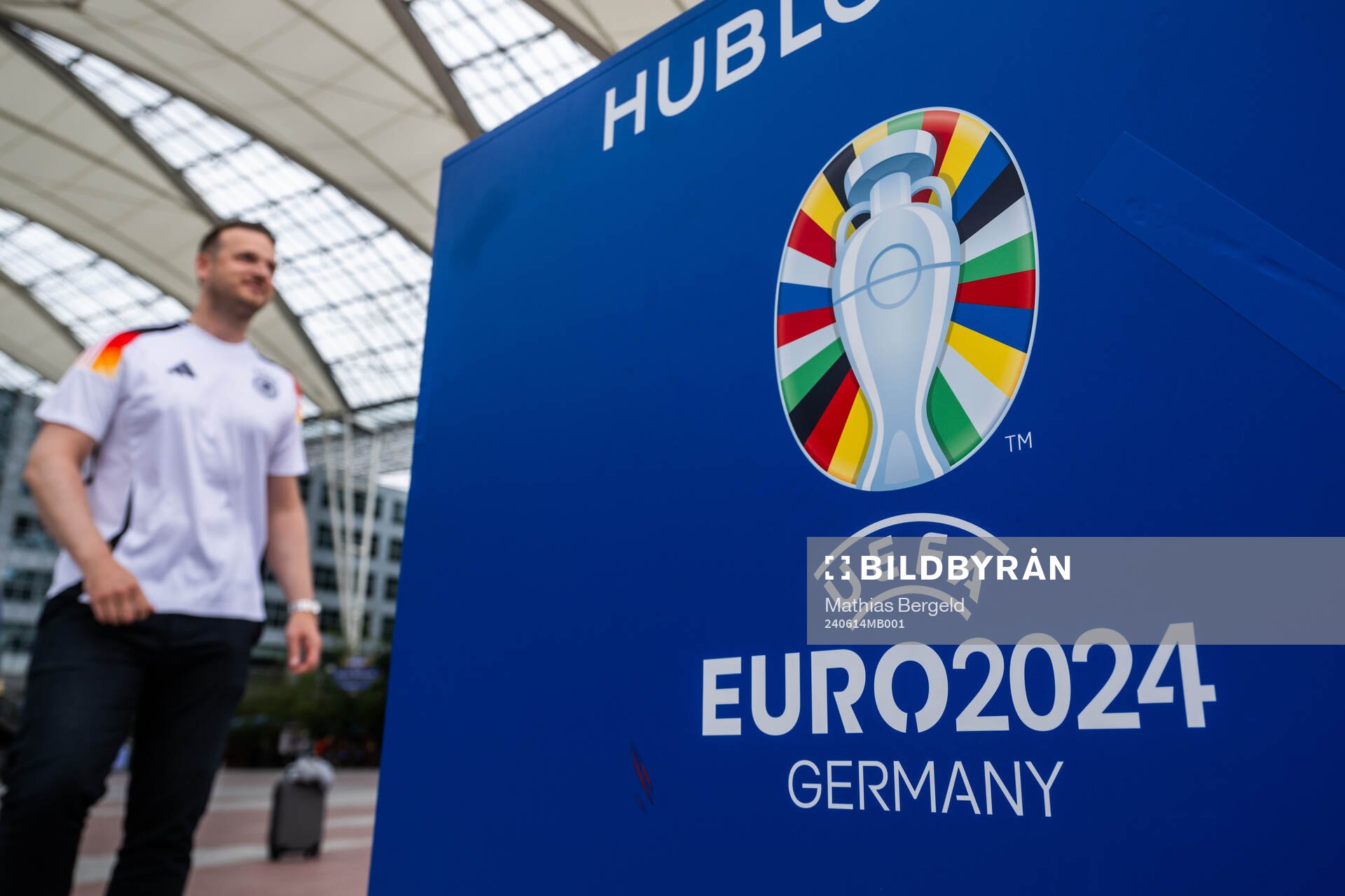 The logo for the tournament is seen