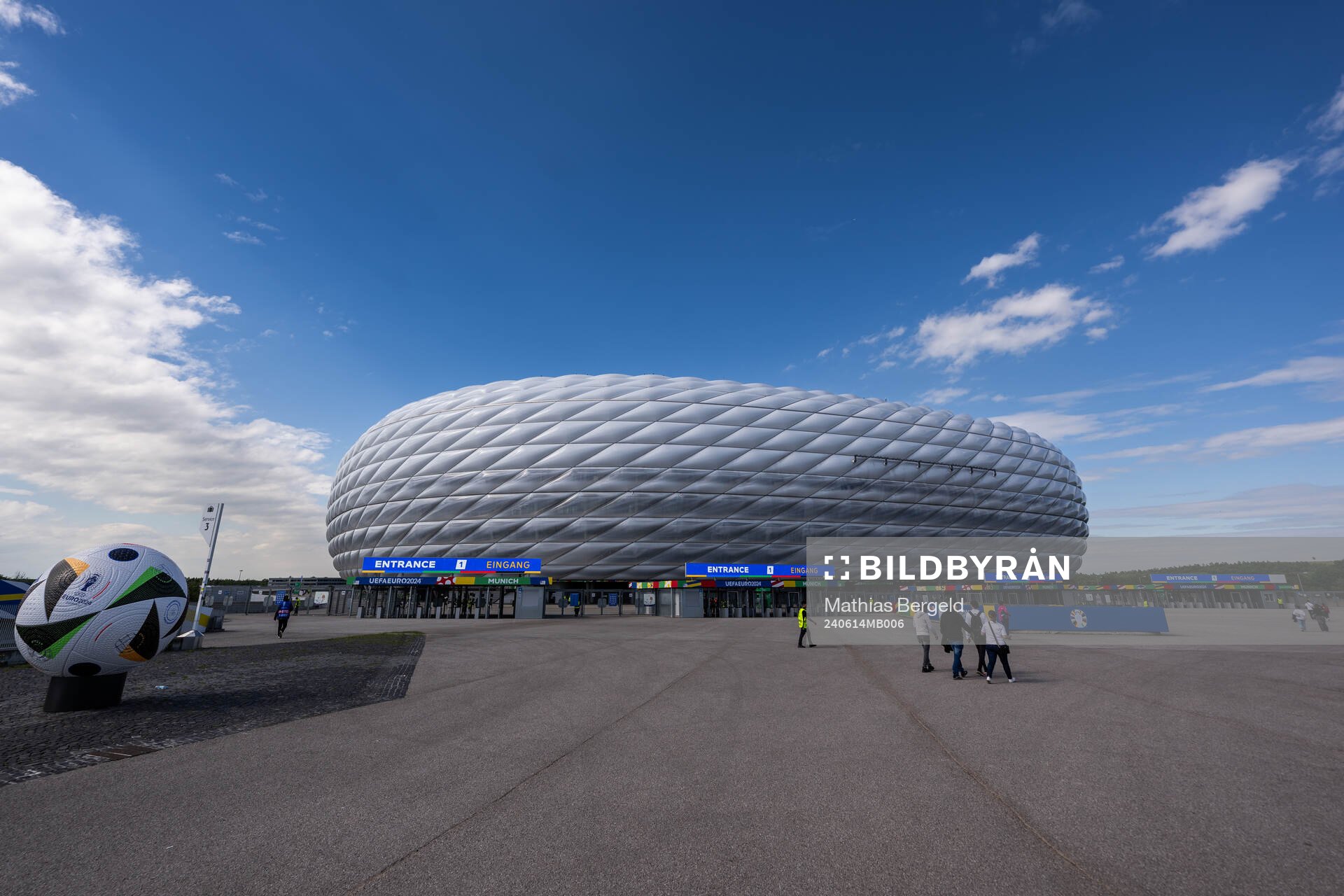 Exterior view of Munich Football Arena