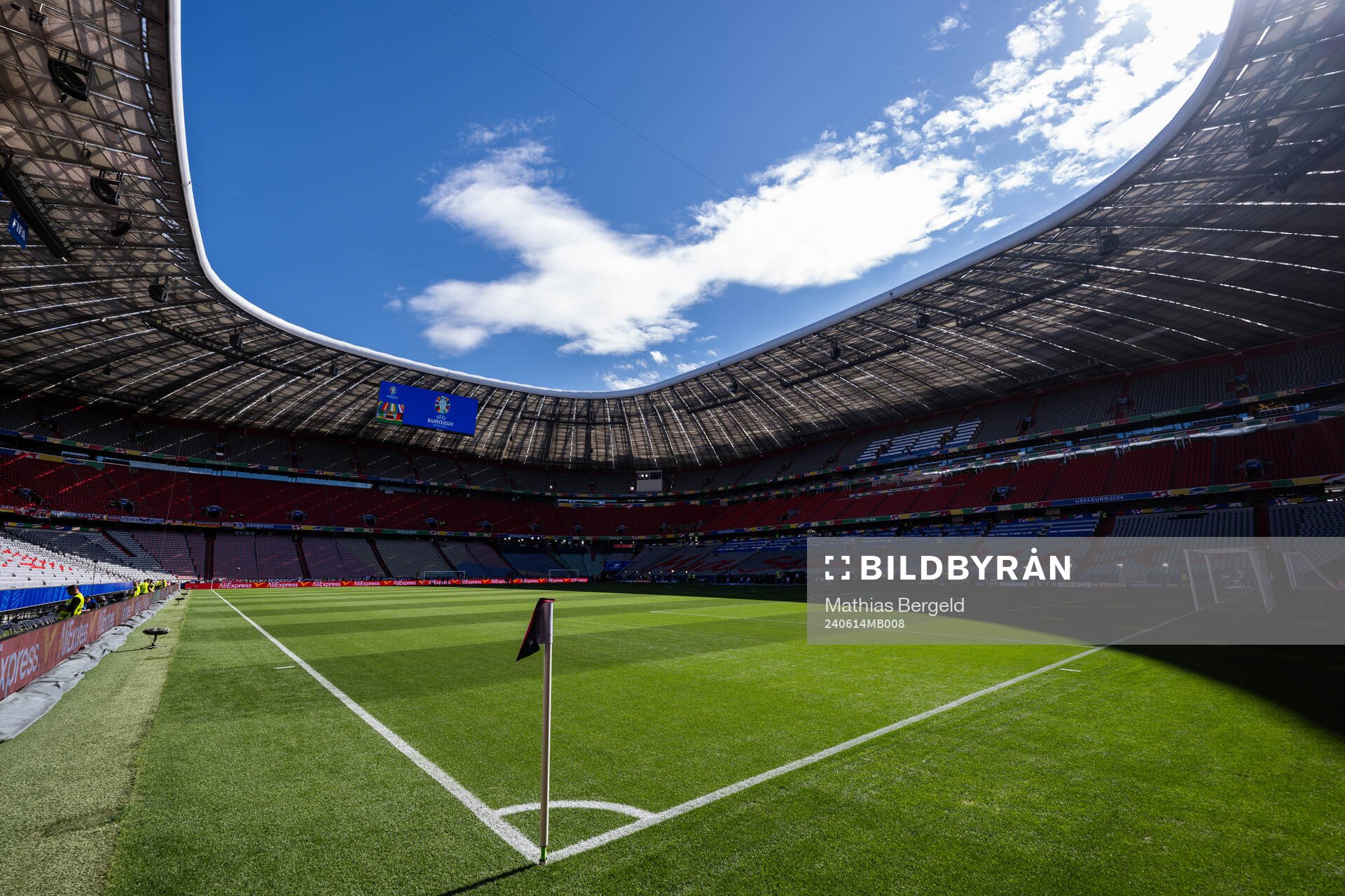 Interior view of Munich Football Arena