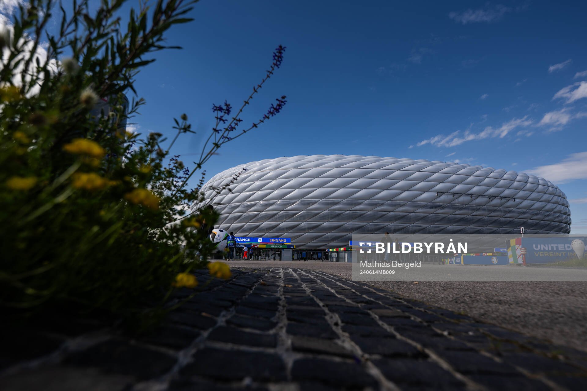 Exterior view of Munich Football Arena