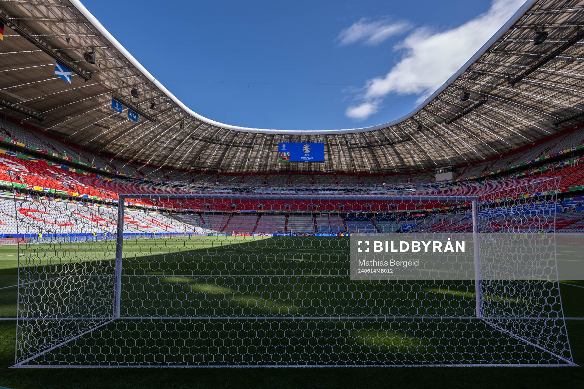 Interior view of Munich Football Arena