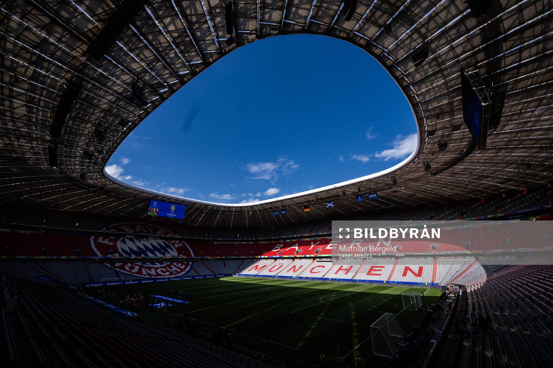 Interior view of Munich Football Arena