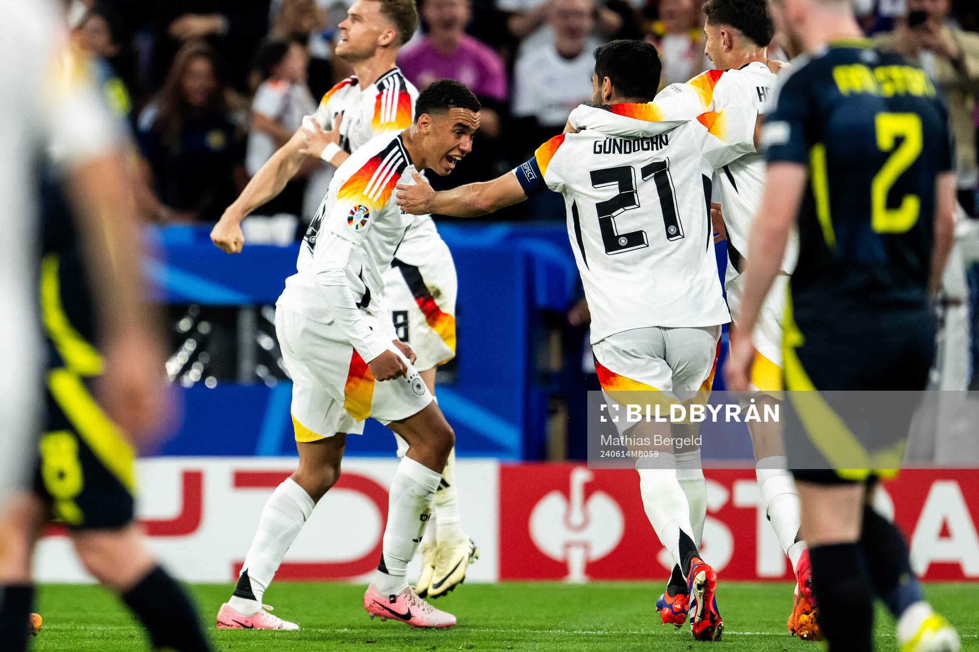 Jamal Musiala of Germany celebrates