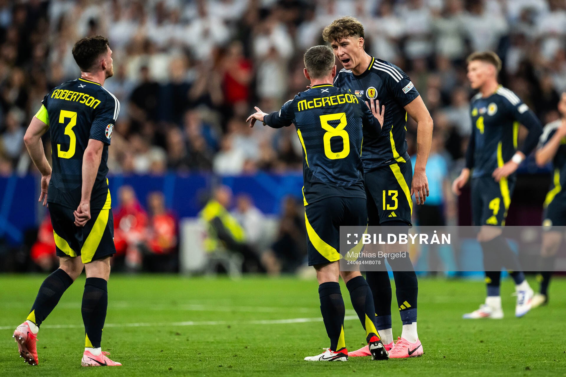 Callum McGregor and Jack Hendry of Scotland