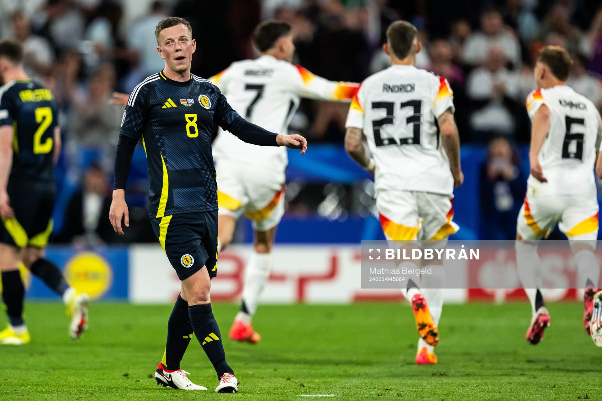 Callum McGregor of Scotland looks dejected
