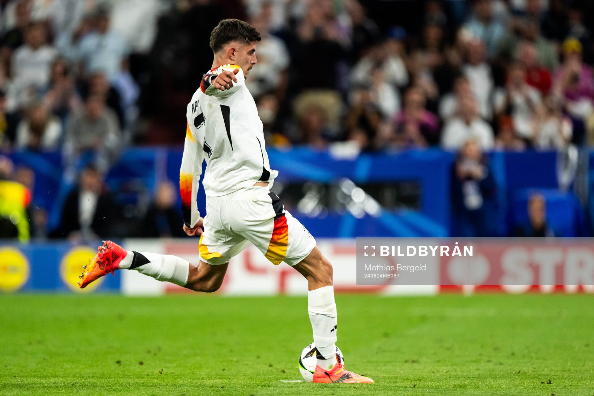 Kai Havertz of Germany scores the 3-0 goal with a penalty