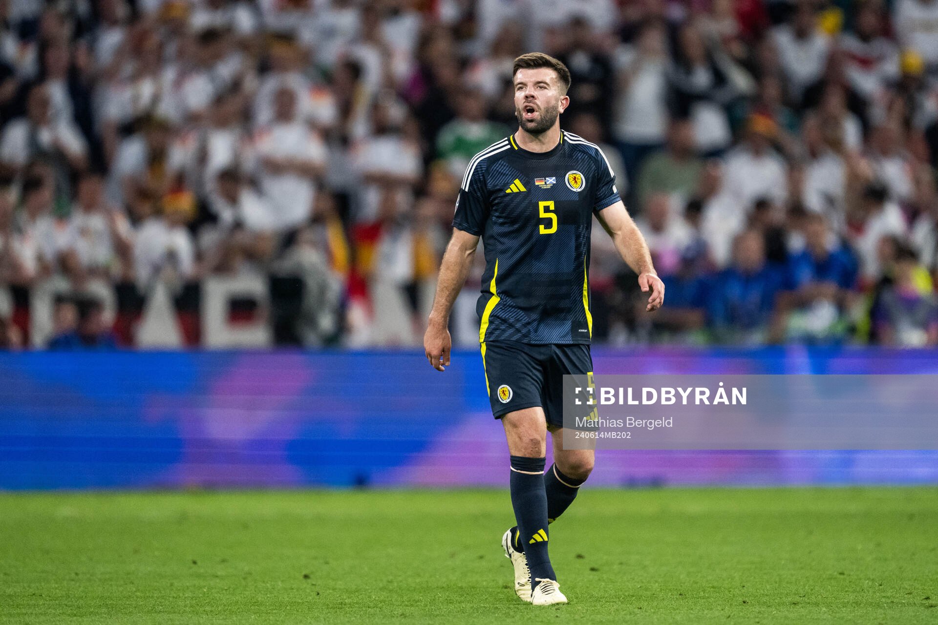 Grant Hanley of Scotland