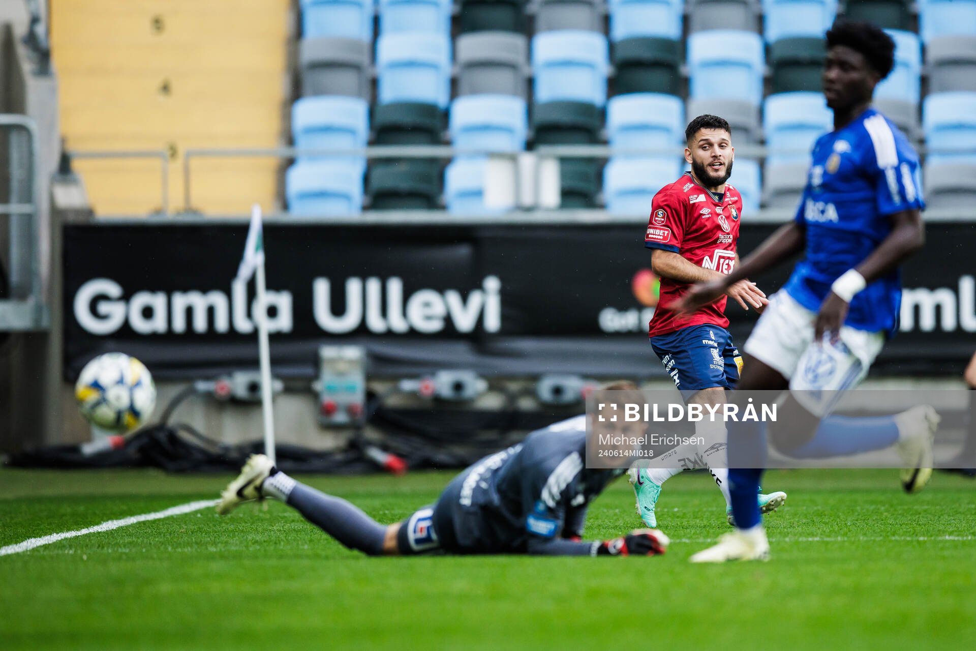 Örgrytes Edi Sylisufaj gör 1-0 bakom GIF Sundsvalls Jonas