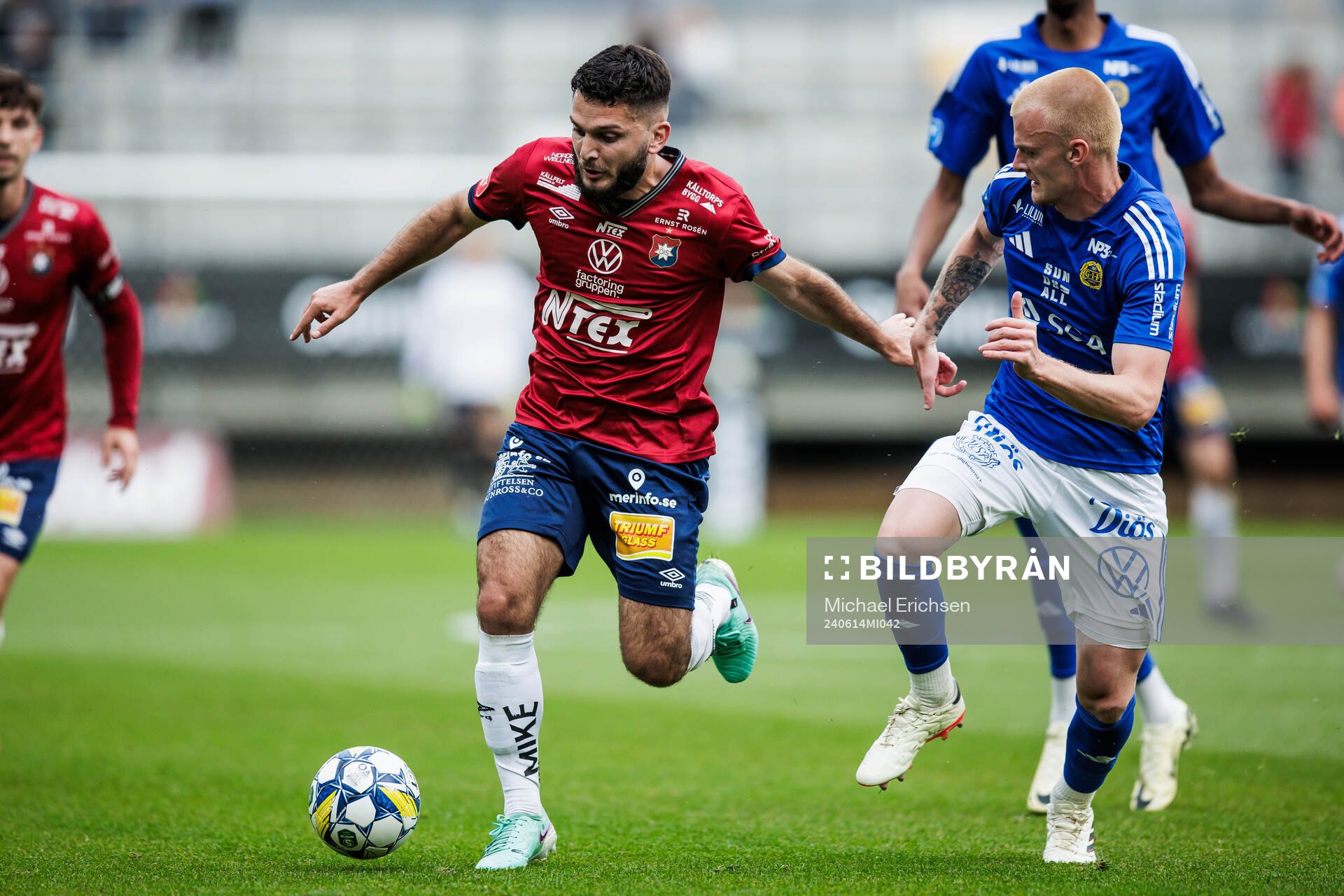 Örgrytes Edi Sylisufaj och GIF Sundsvalls Lucas Forsberg