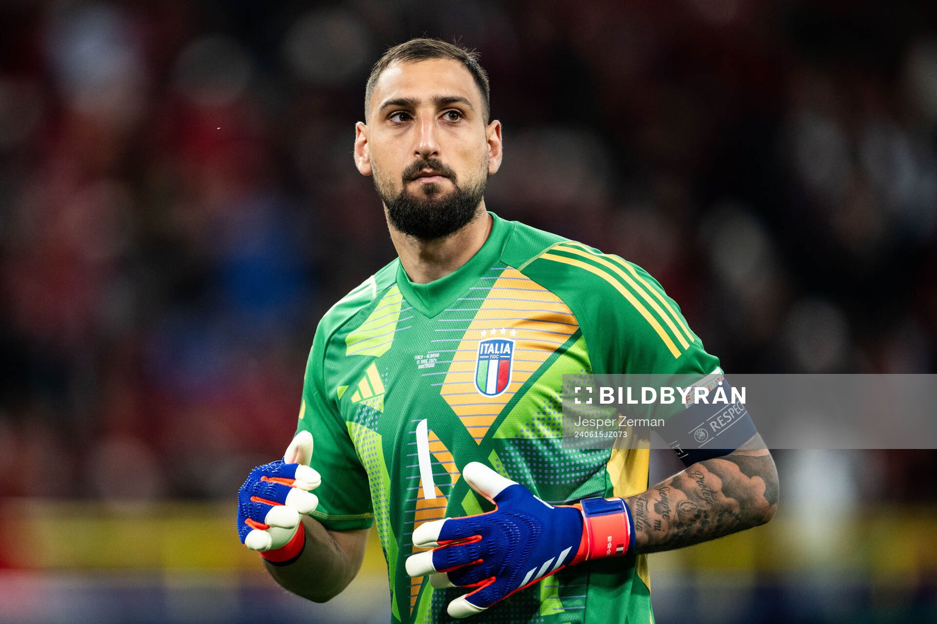 Goalkeeper Gianluigi Donnarumma of Italy