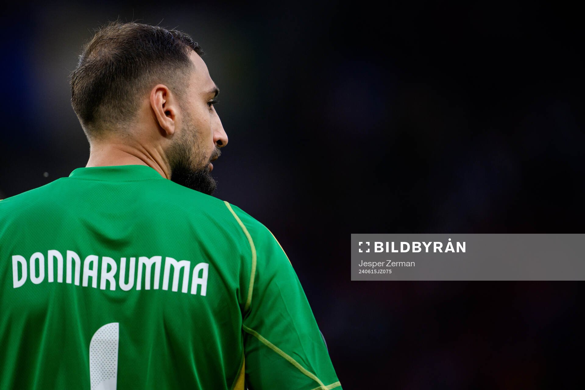 goalkeeper Gianluigi Donnarumma of Italy