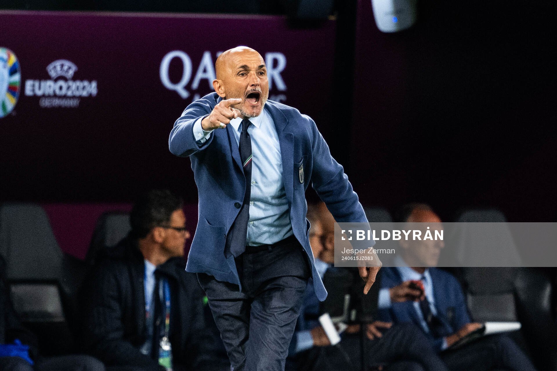 Head coach Luciano Spalletti of Italy during the UEFA Euro 2024 Football Championship match between Italy and Albania on June 15, 2024 in Dortmund. 