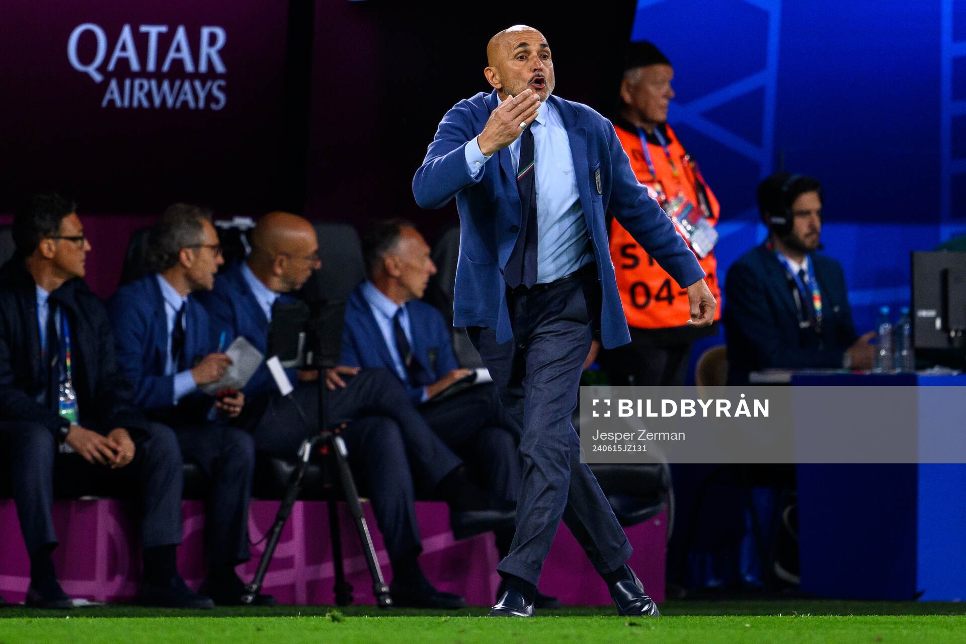 Head coach Luciano Spalletti of Italy during the UEFA Euro 2024 Football Championship match between Italy and Albania on June 15, 2024 in Dortmund.