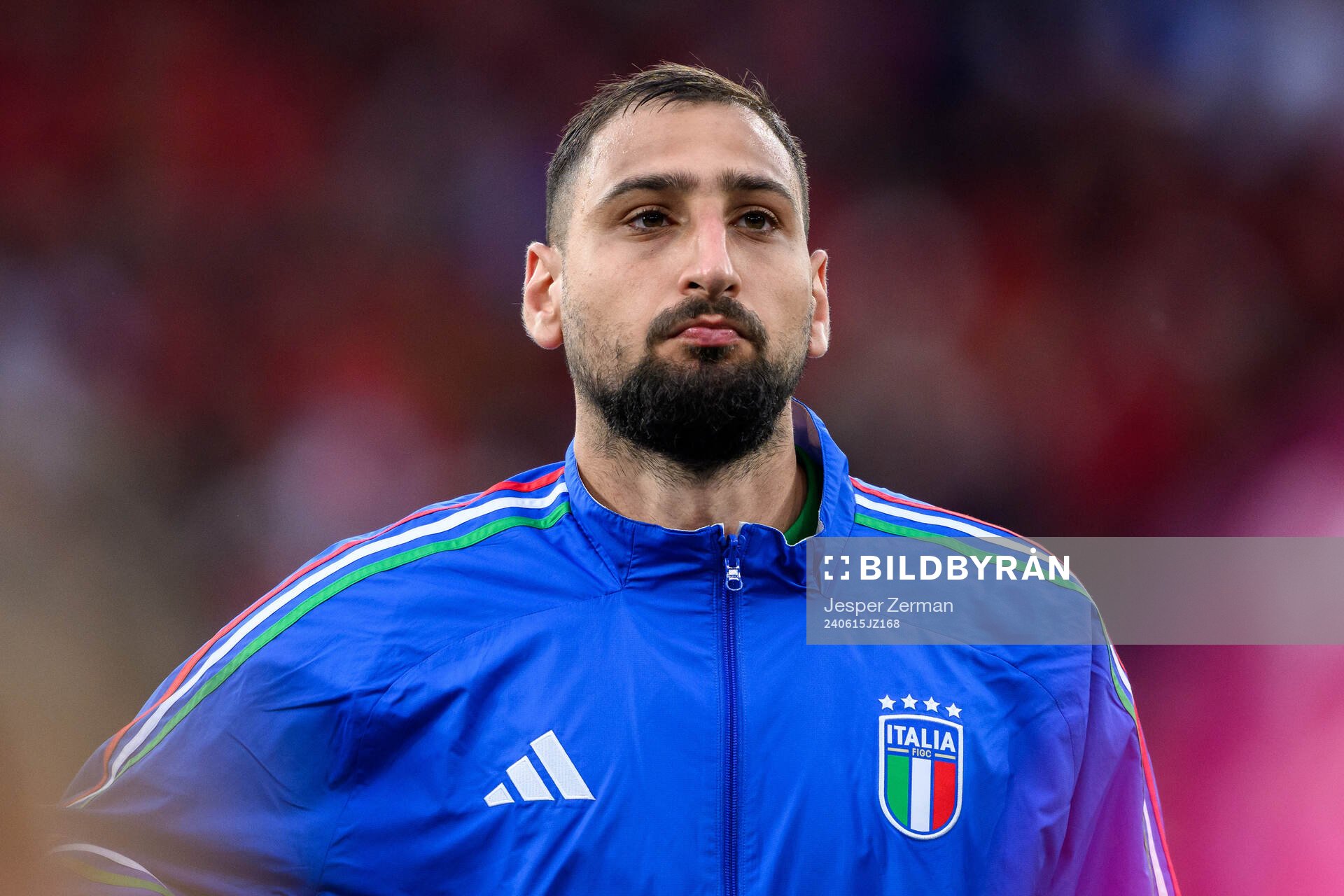 goalkeeper Gianluigi Donnarumma of Italy