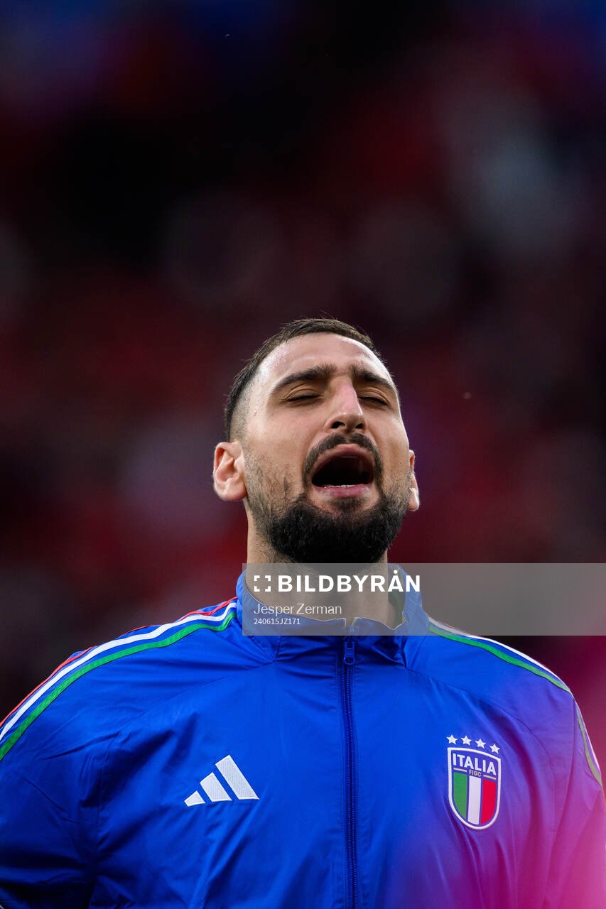 goalkeeper Gianluigi Donnarumma of Italy