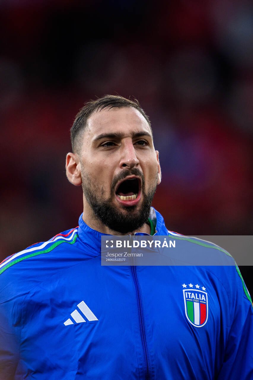 goalkeeper Gianluigi Donnarumma of Italy
