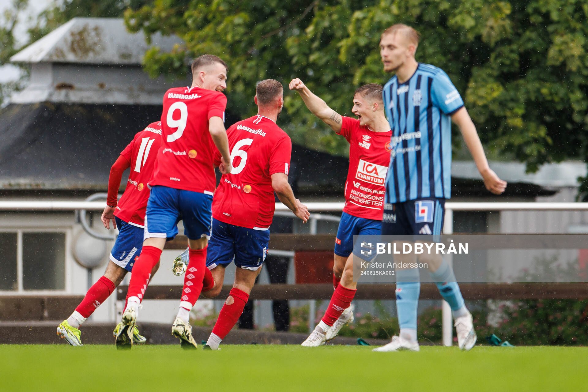 Varbergs Malte Nydén jublar