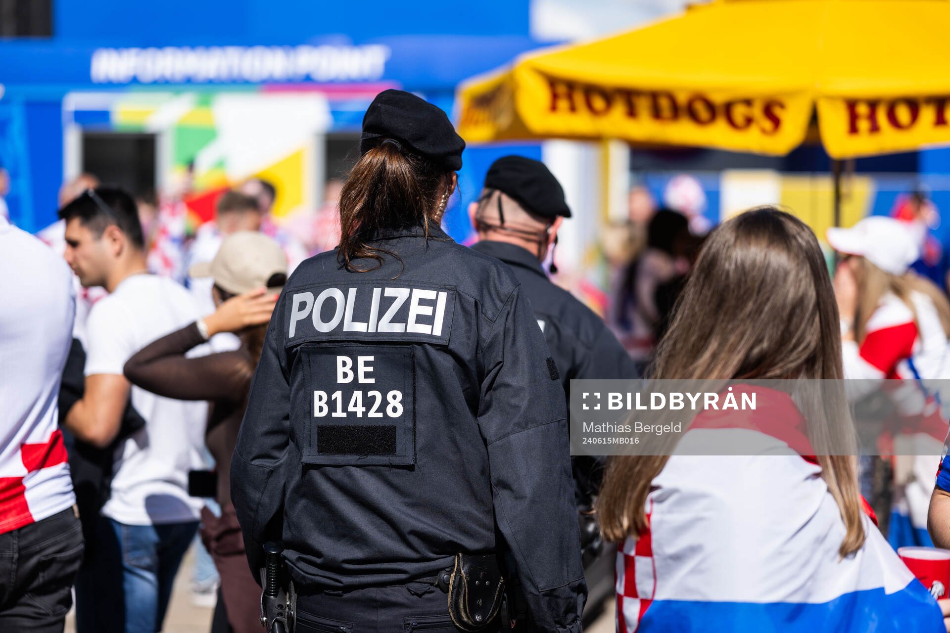 Police outside Olympiastadion