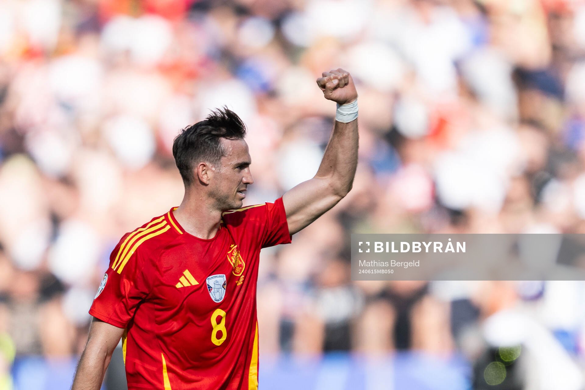 Fabian Ruiz Pena of Spain celebrates