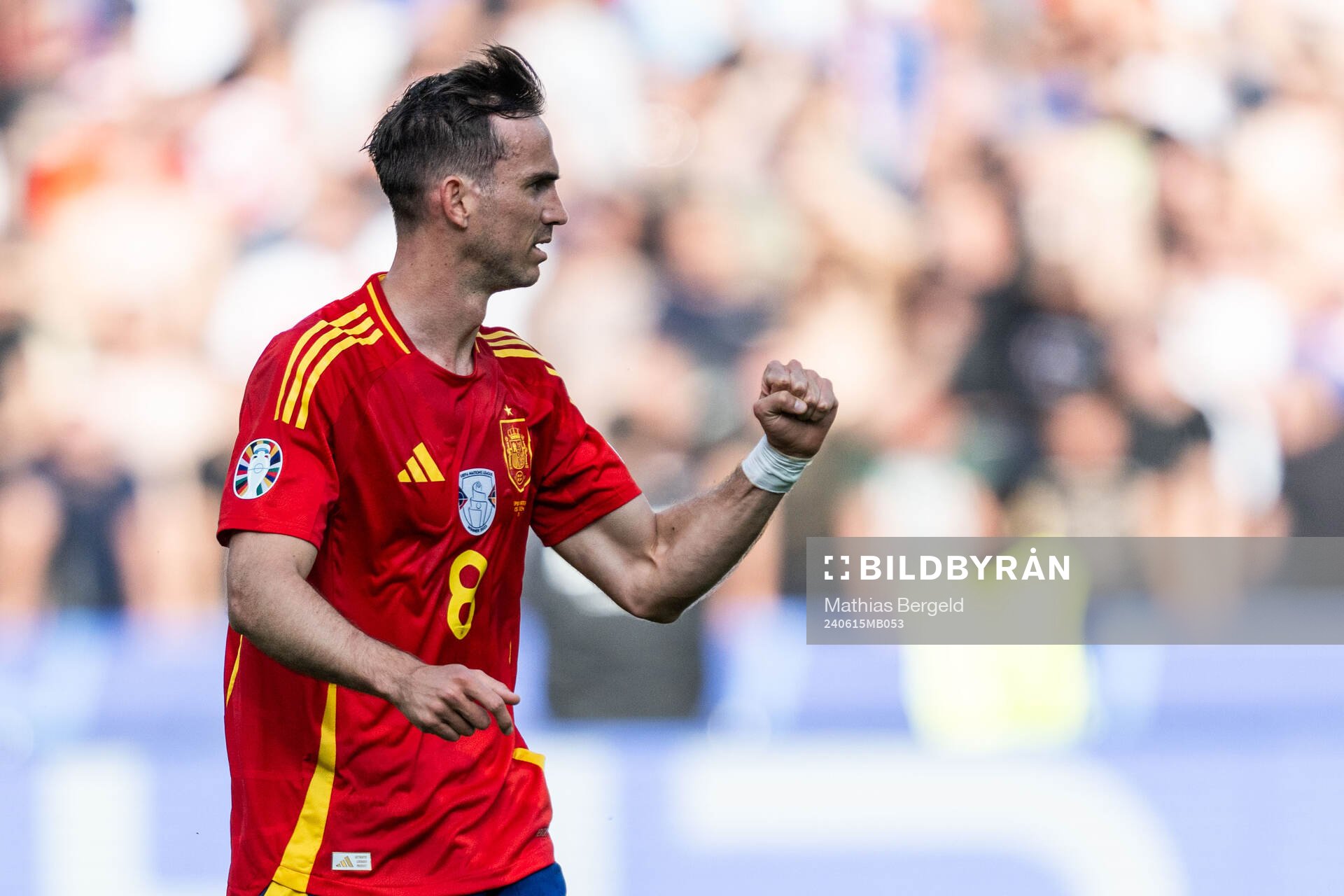Fabian Ruiz Pena of Spain celebrates