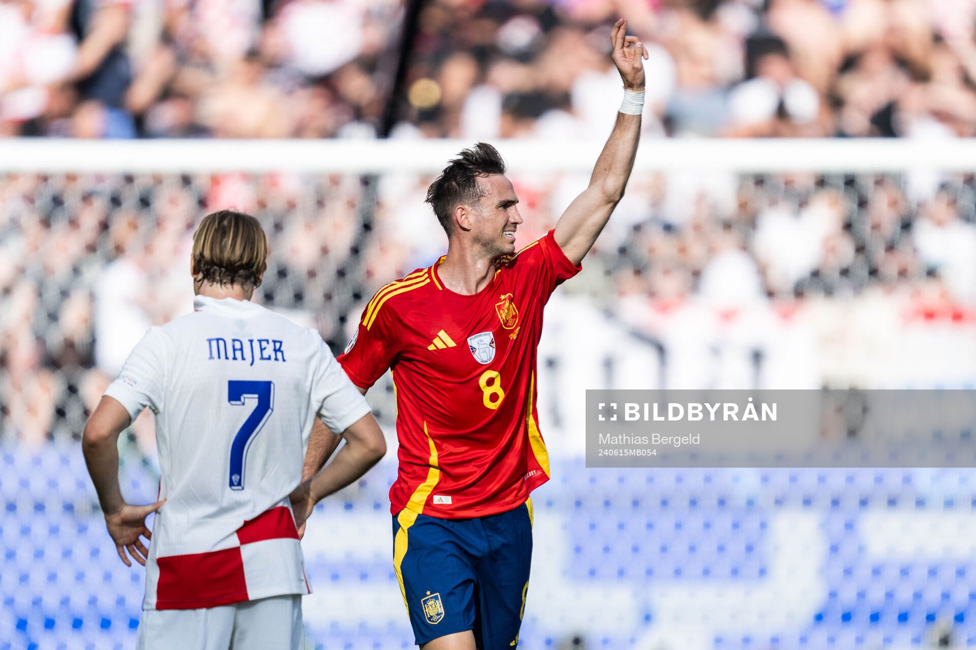 Fabian Ruiz Pena of Spain celebrates