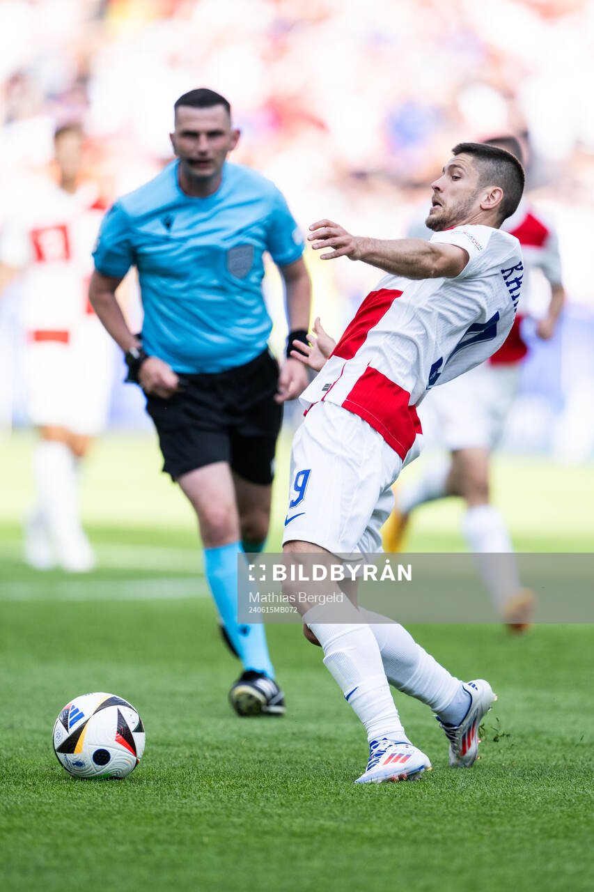 Andrej Kramaric of Croatia during the UEFA Euro 2024 Football Championship match between Spain and Croatia on June 15, 2024 in Berlin.