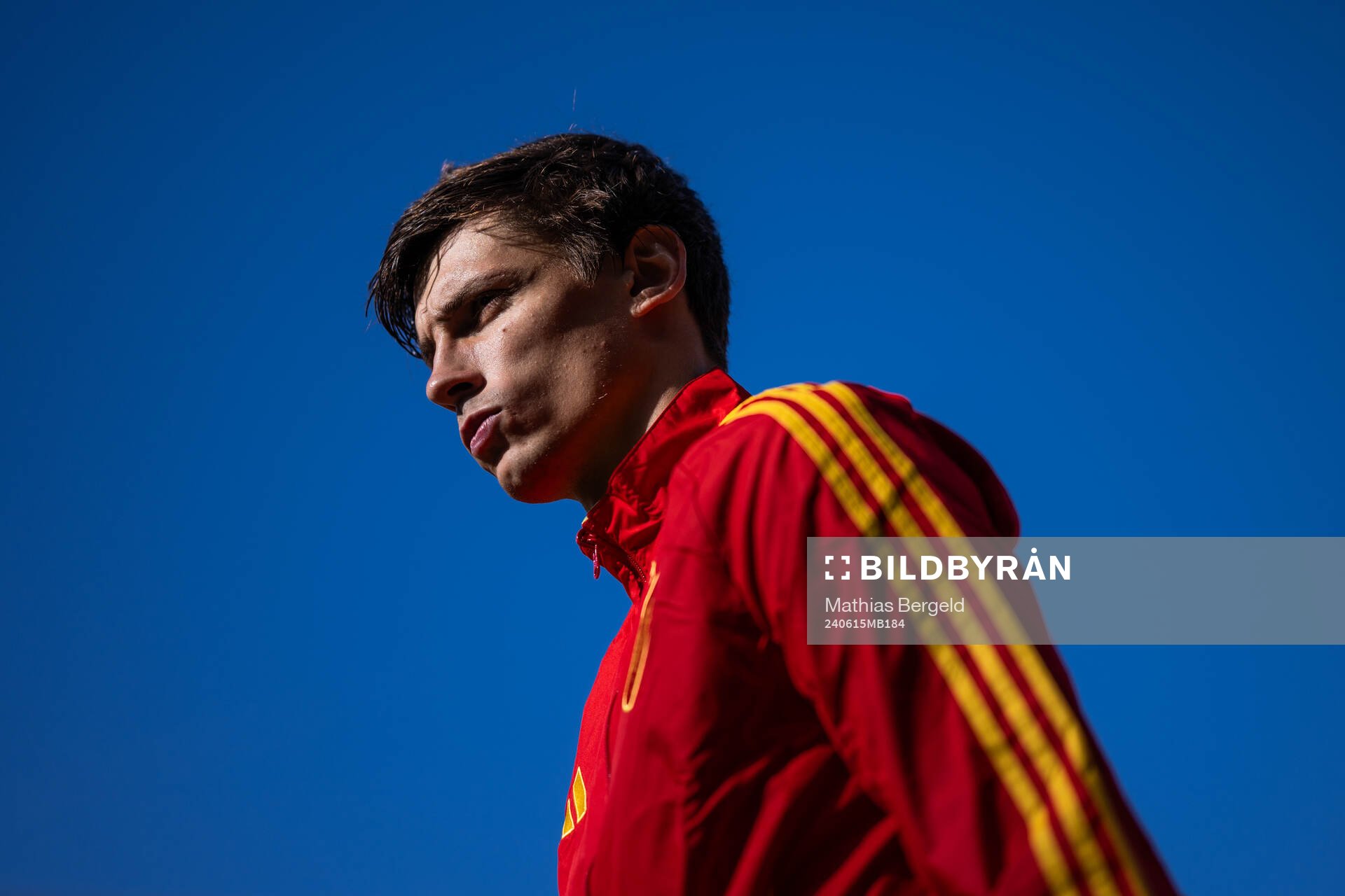 Robin Aime Le Normand Mainfray of Spain ahead of the UEFA Euro 2024 Football Championship match between Spain and Croatia on June 15, 2024 in Berlin.